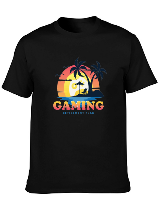 Camiseta Hombre Gaming Retirement Plan Playa