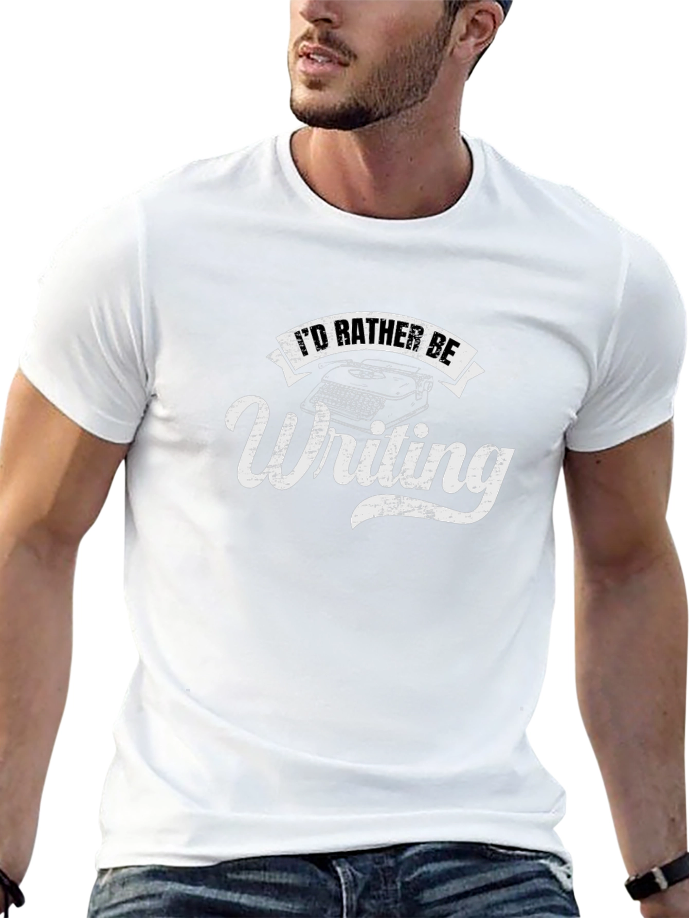 Camiseta Negra: Prefiero Estar Escribiendo