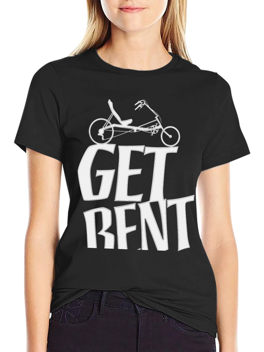 Camiseta Negra Get Bent Ciclismo Reclinado