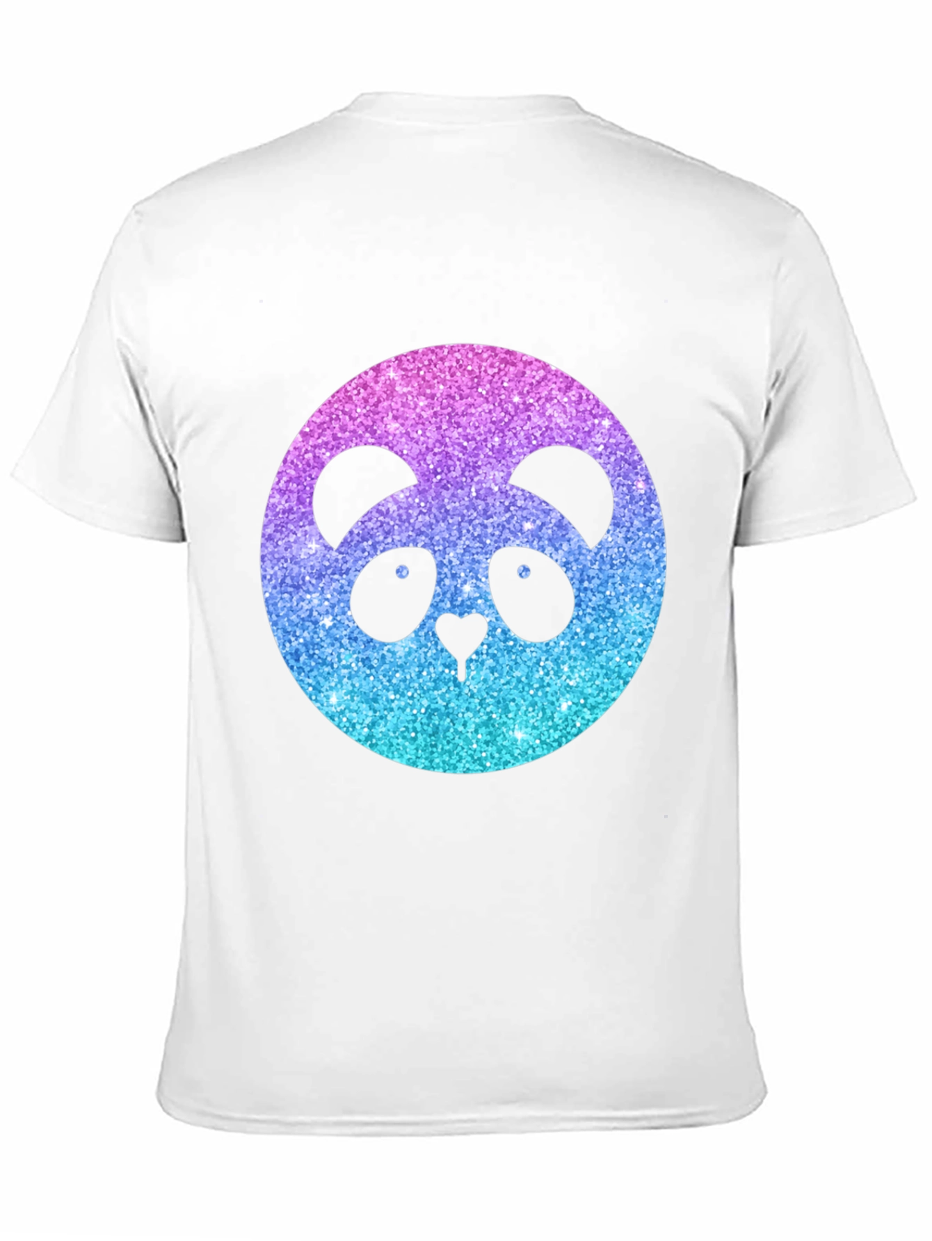 Camiseta Negra con Panda Brillante