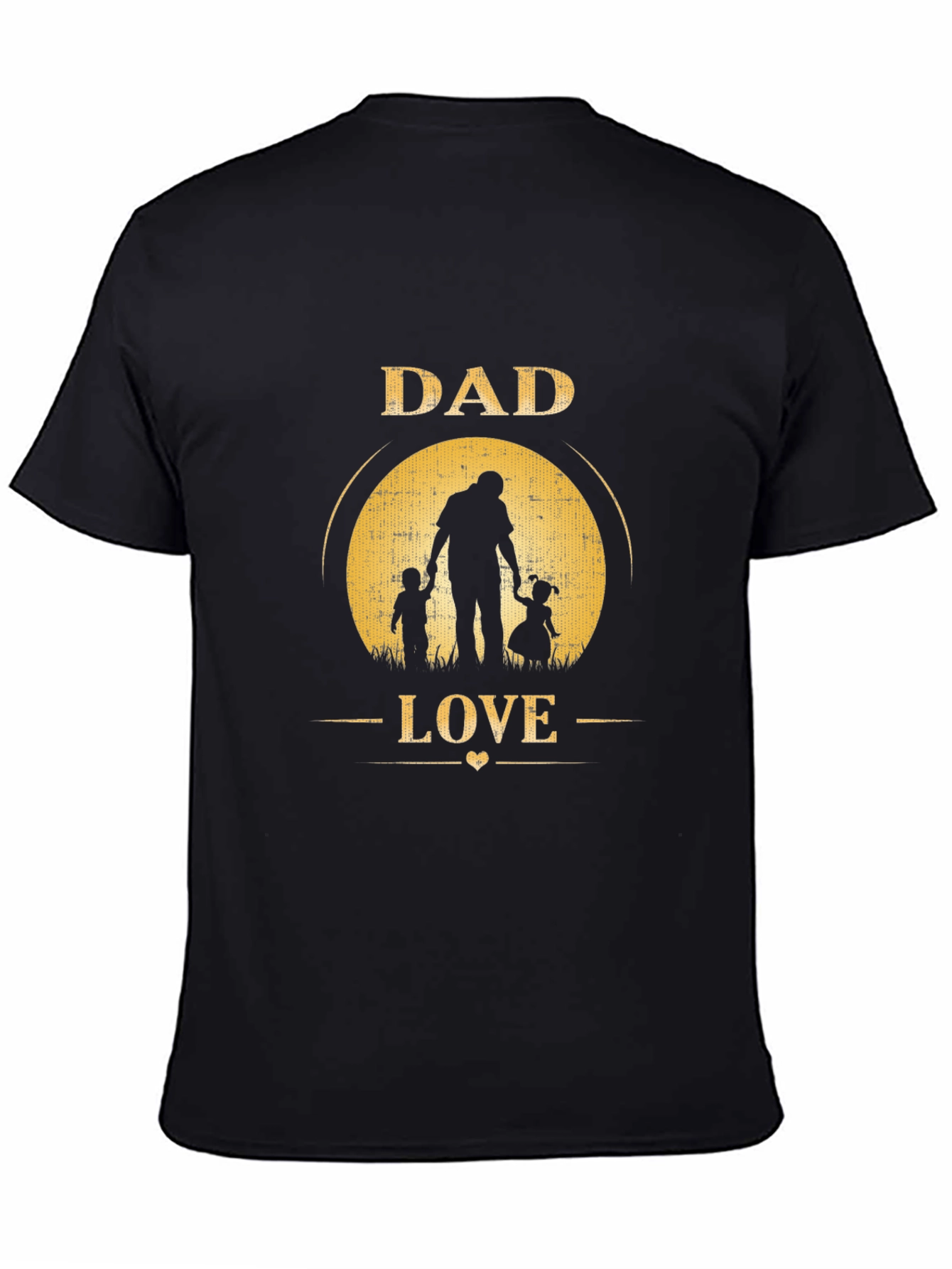 Camiseta Negra Dad Love para Hombre