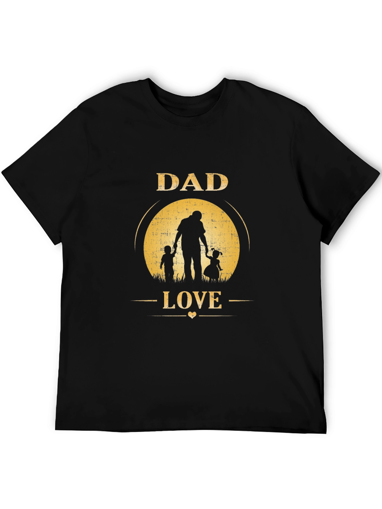 Camiseta Negra Dad Love para Hombre