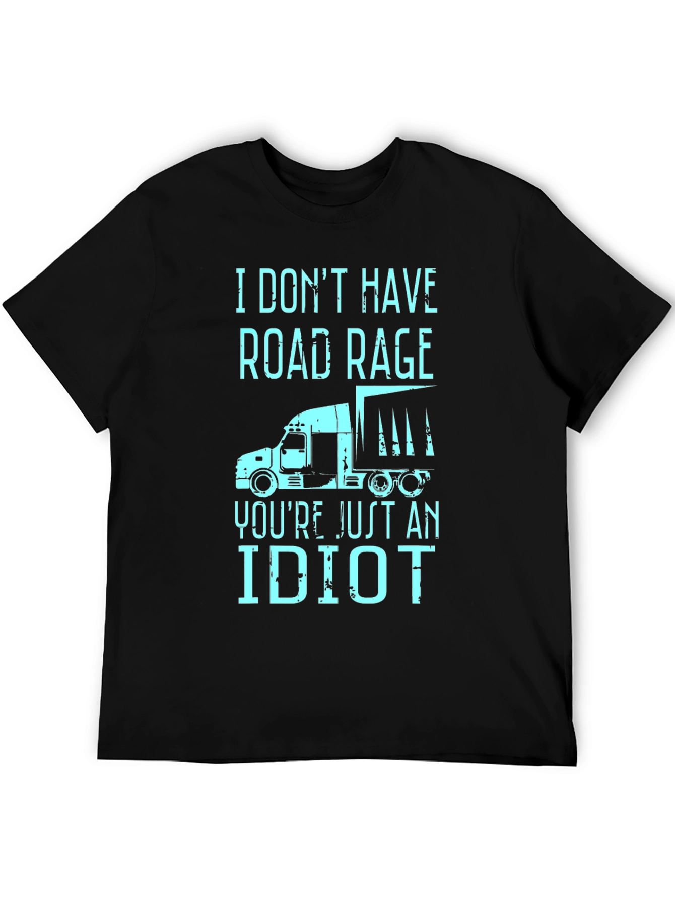 Camiseta Negra con Diseño Humorístico de Conducción