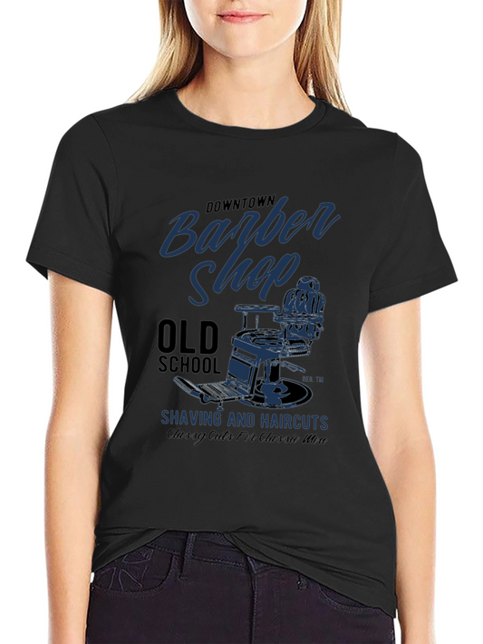 Camiseta Barber Shop Vintage para Hombre