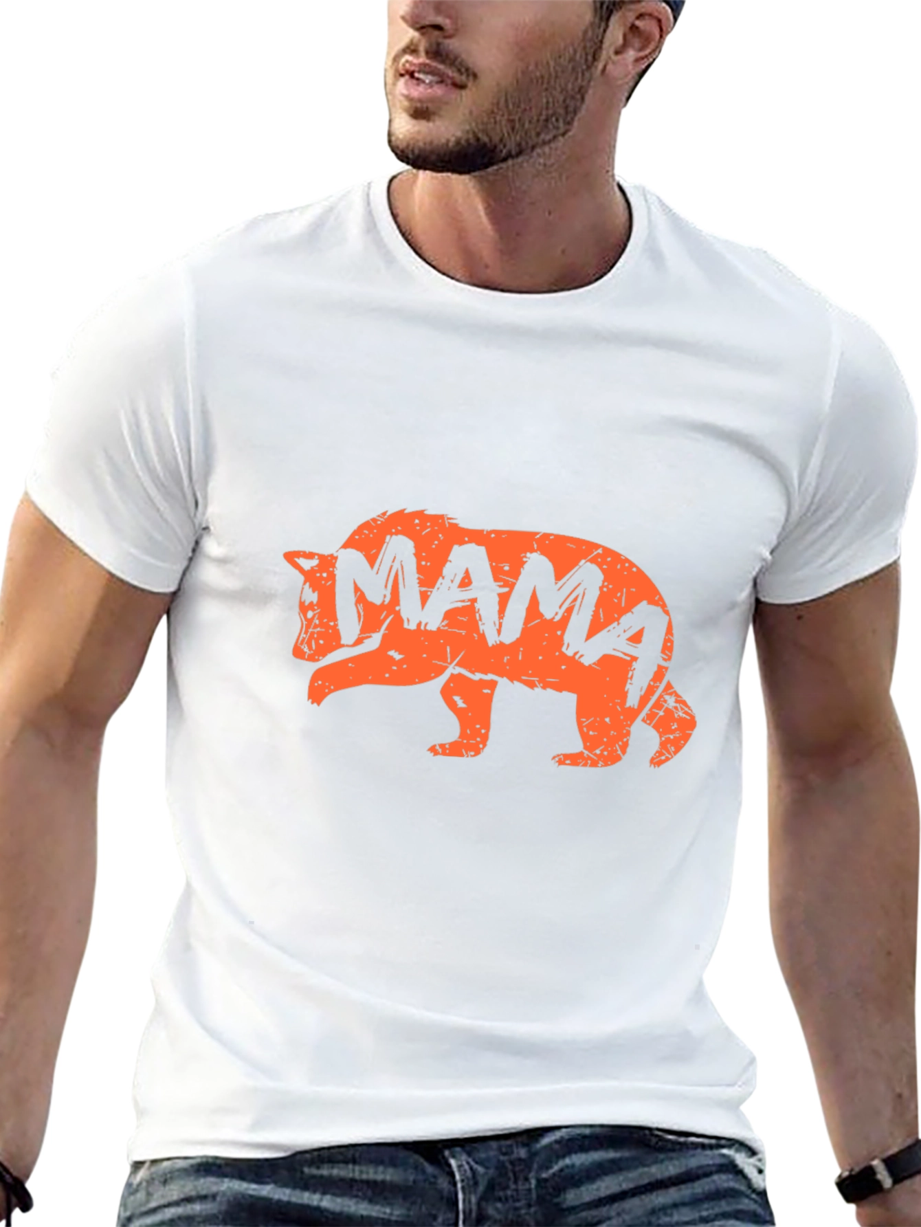 Camiseta Negra Oso Mama