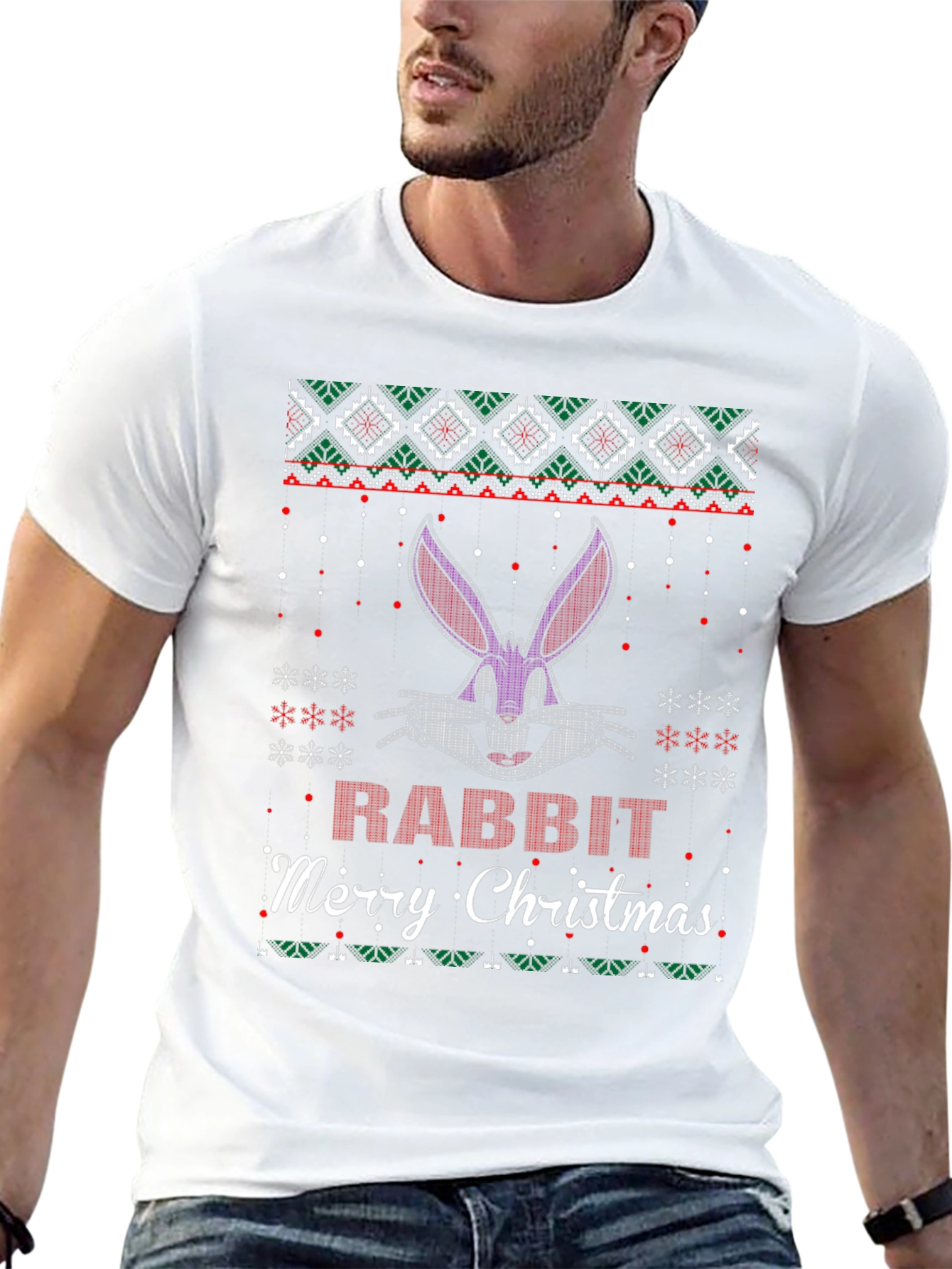 Camiseta Navideña Bugs Bunny - Feliz Navidad