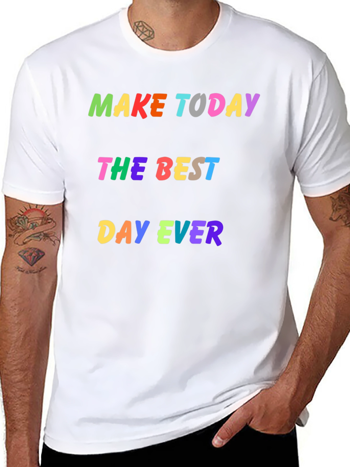 Camiseta Negra Haz Hoy el Mejor Día
