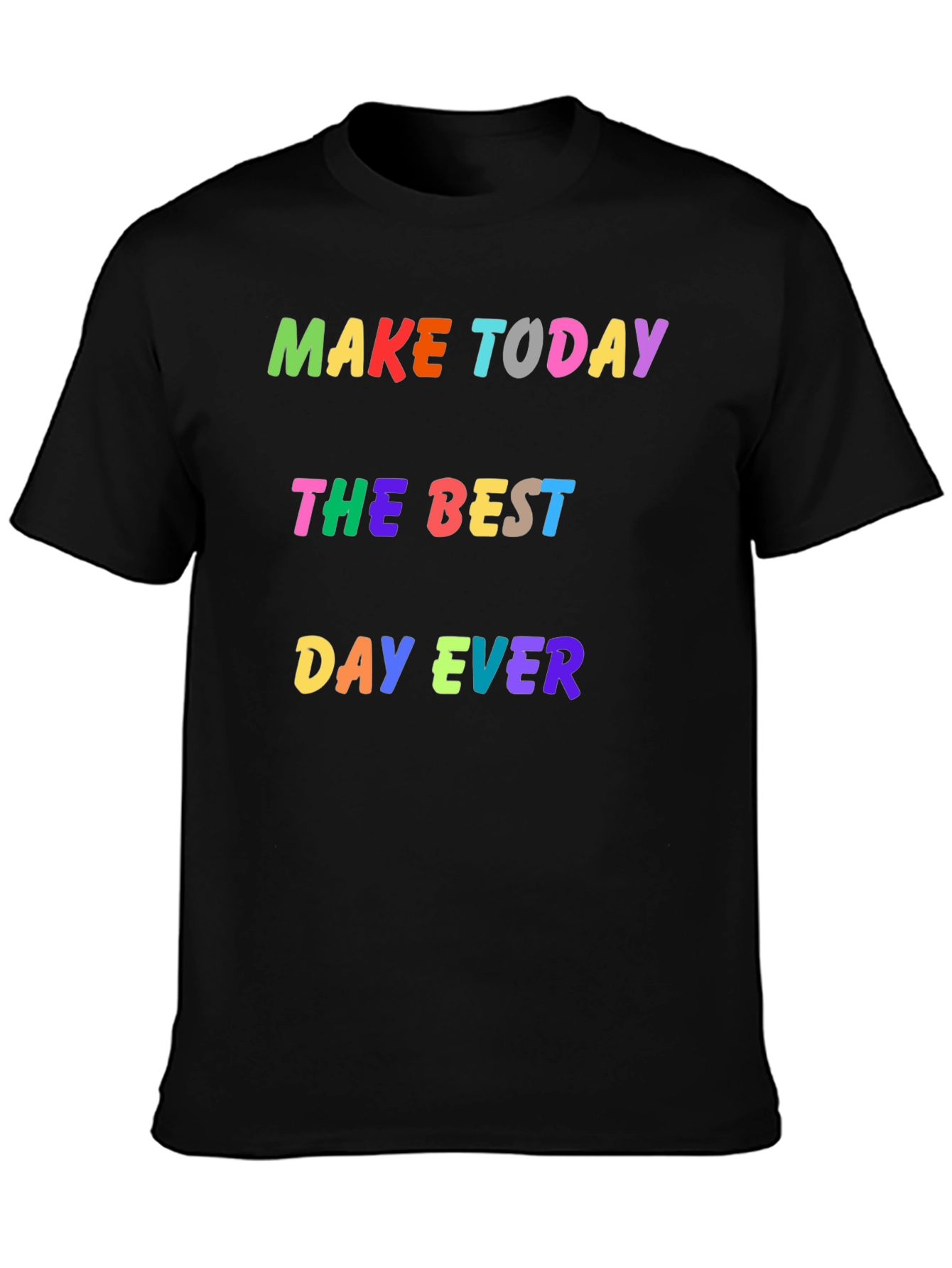 Camiseta Negra Haz Hoy el Mejor Día
