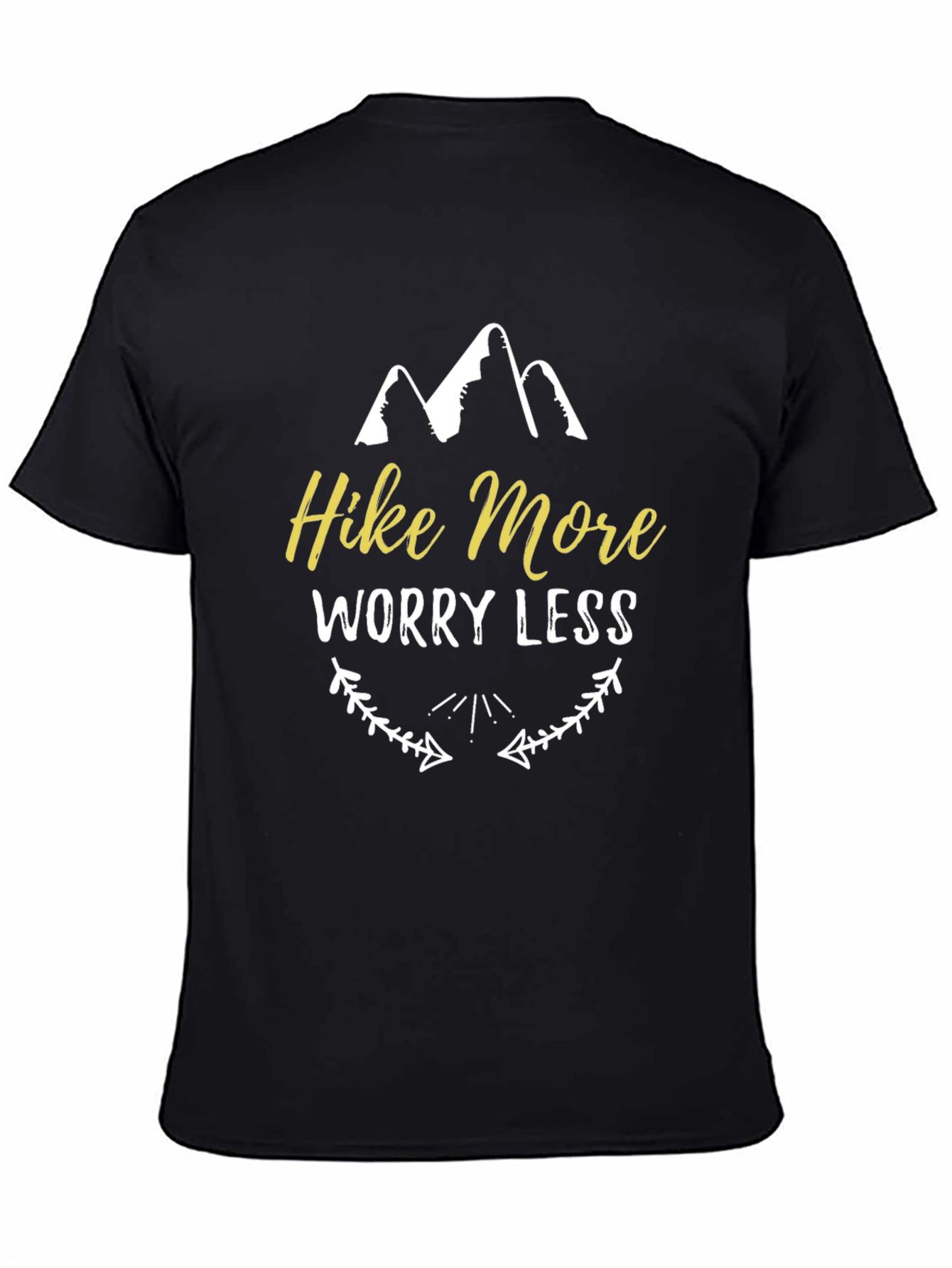 Camiseta Negra Hike More Worry Less