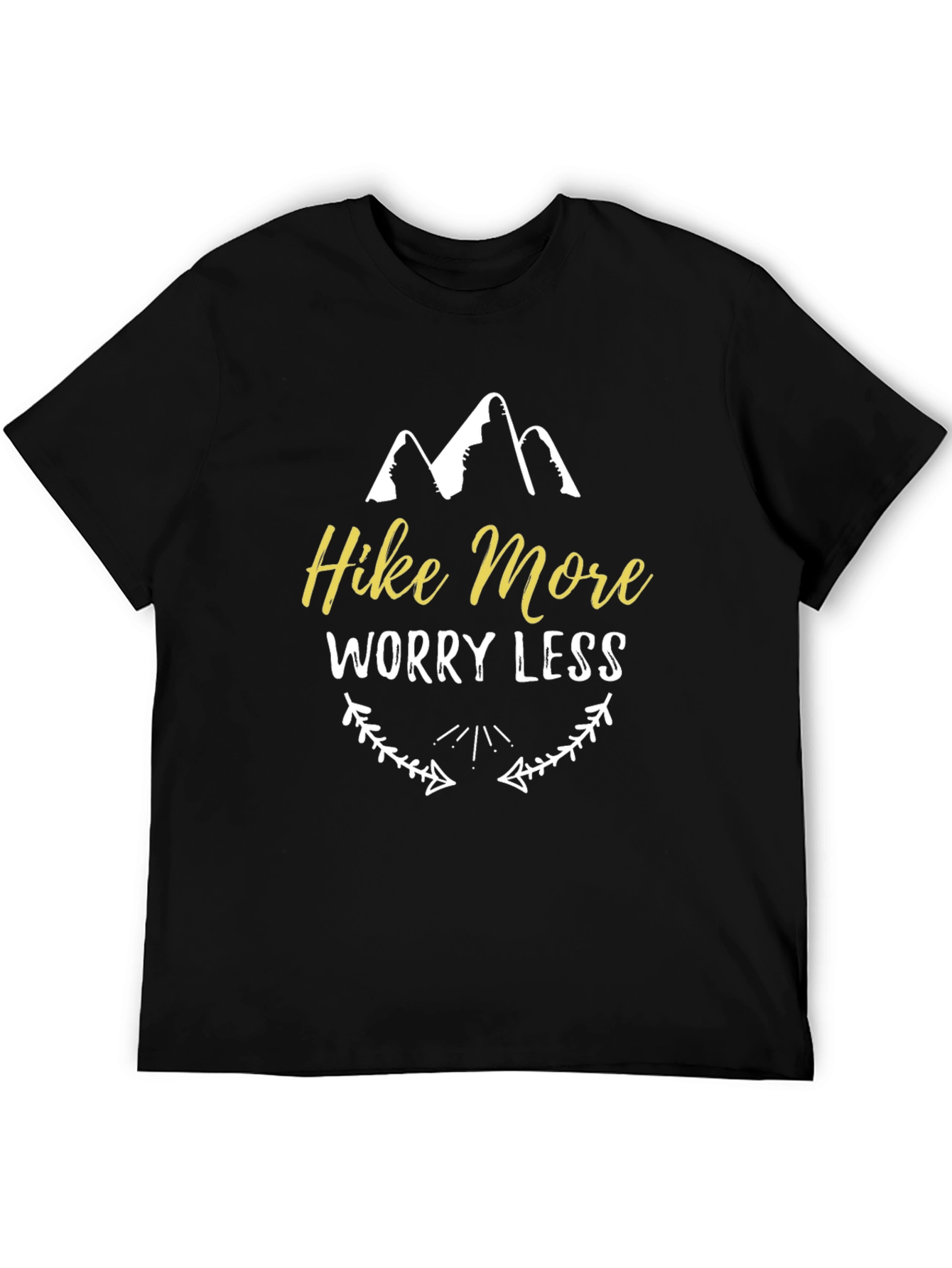 Camiseta Negra Hike More Worry Less