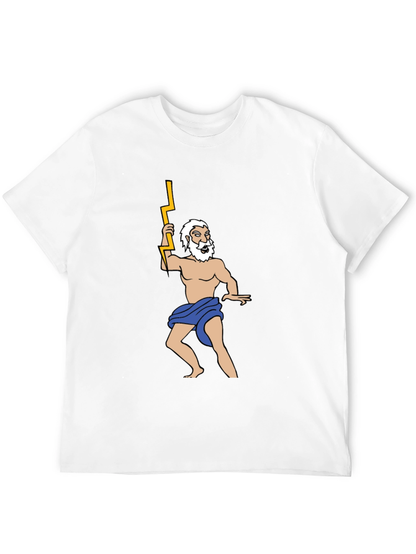 Camiseta Negra con Diseño de Zeus Griego
