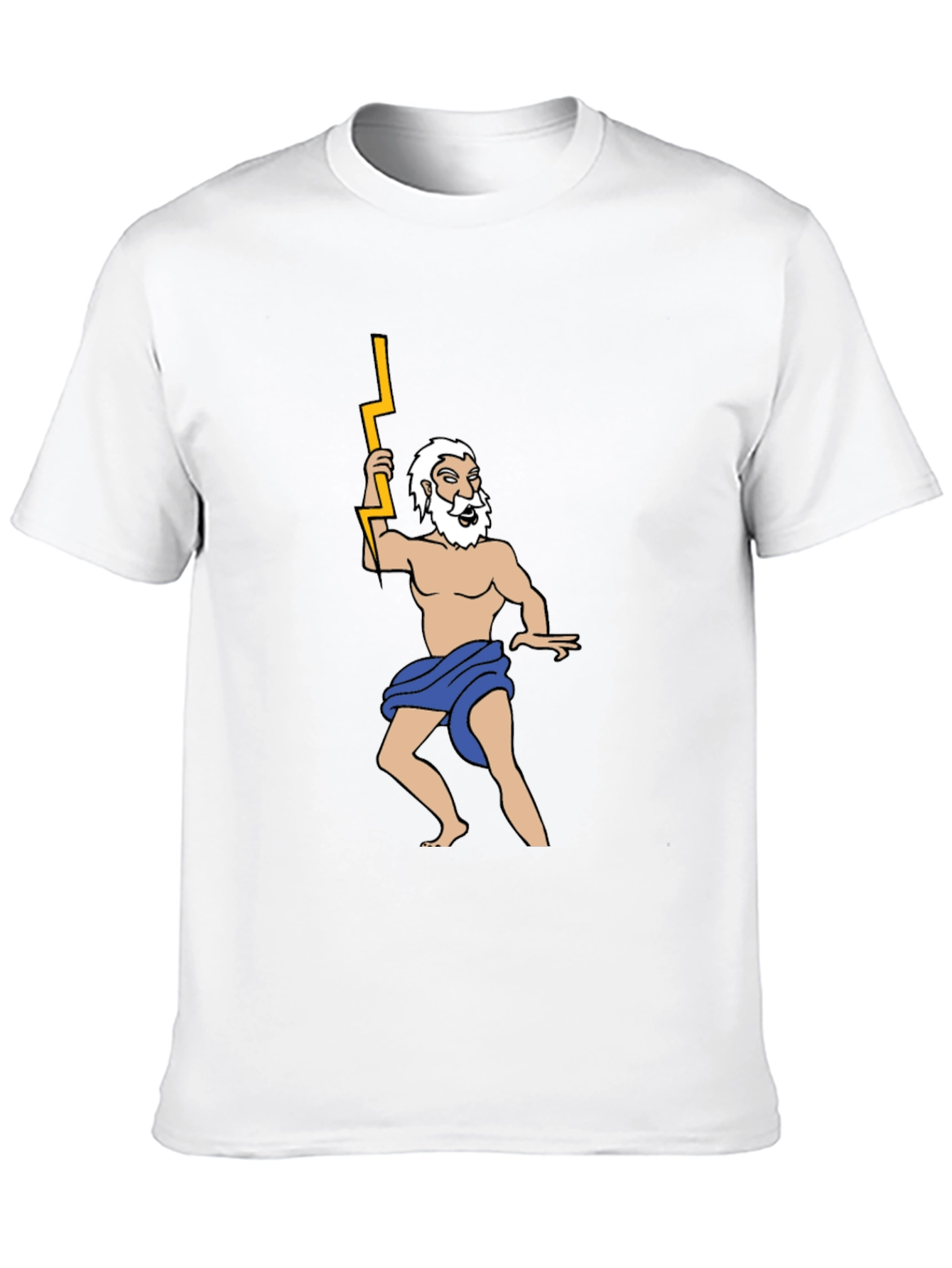 Camiseta Negra con Diseño de Zeus Griego