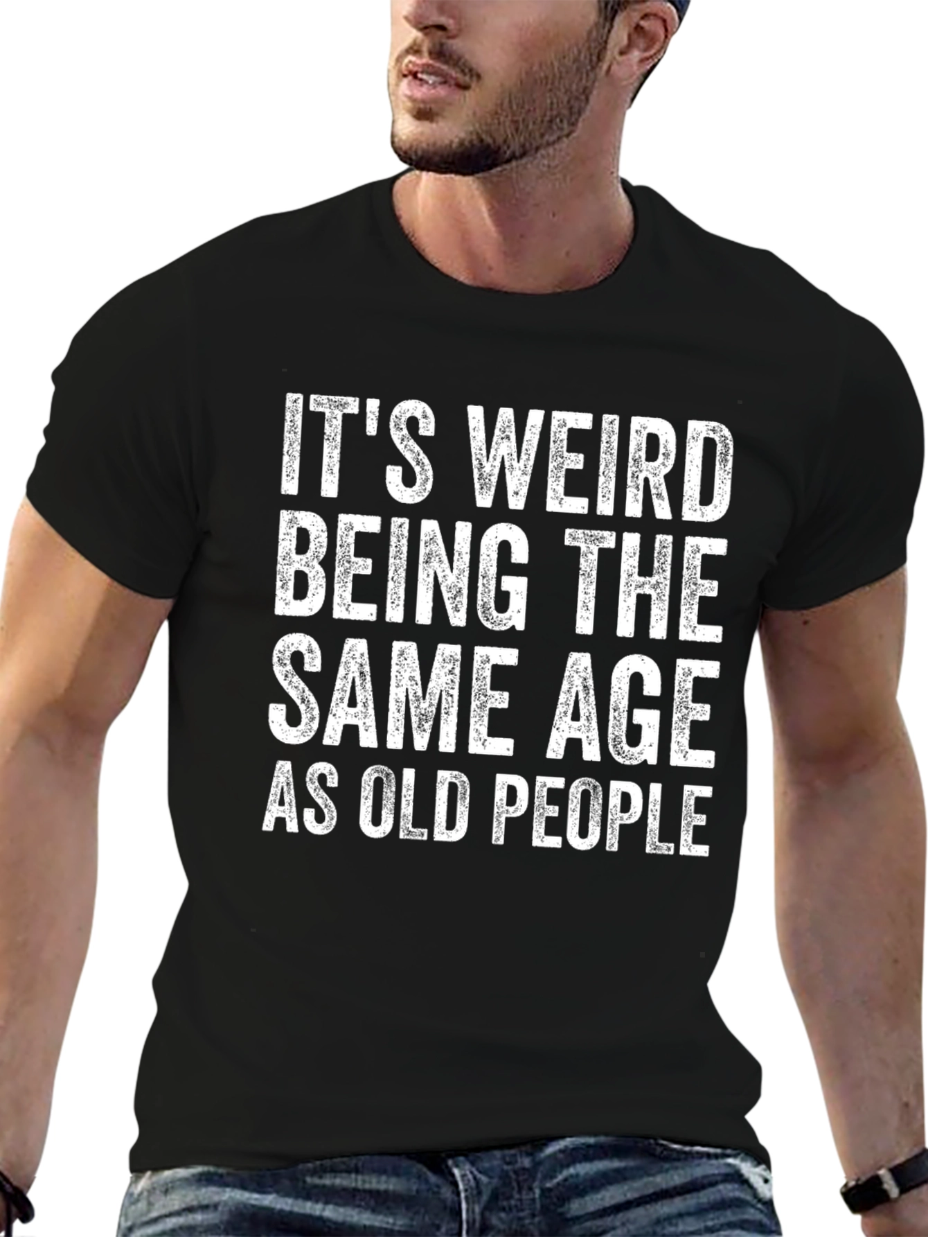 Camiseta Negra con Humor para Todas las Edades