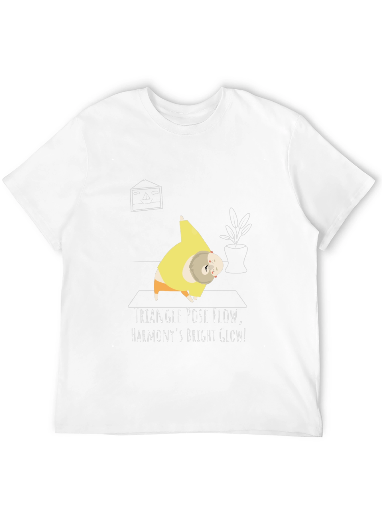 Camiseta Yoga Divertida - Triángulo y Armonía