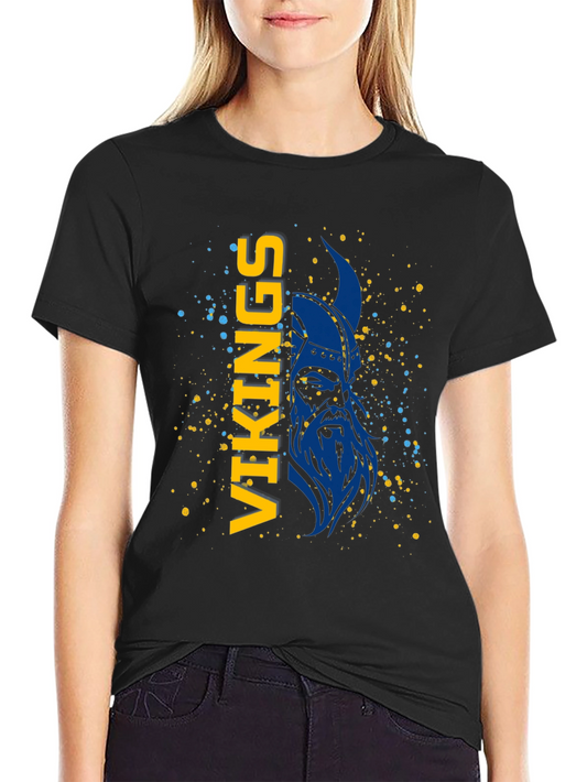 Camiseta Vikingos Azul y Amarillo - Diseño Único