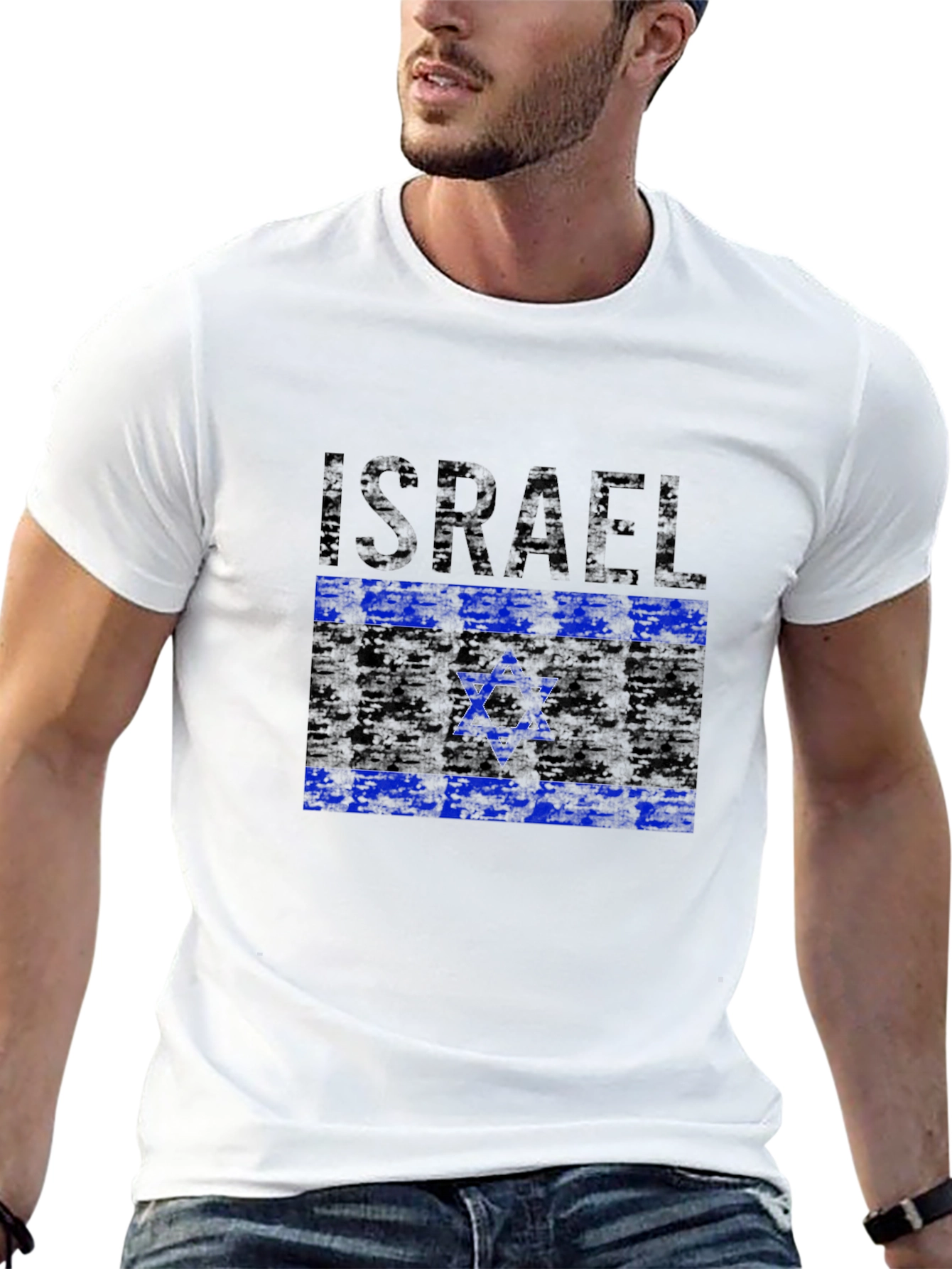 Camiseta Israel Bandera Estrella de David Hombre