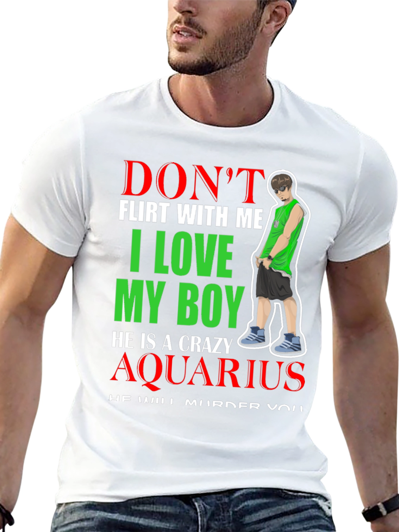 Camiseta Negra Crazy Aquarius