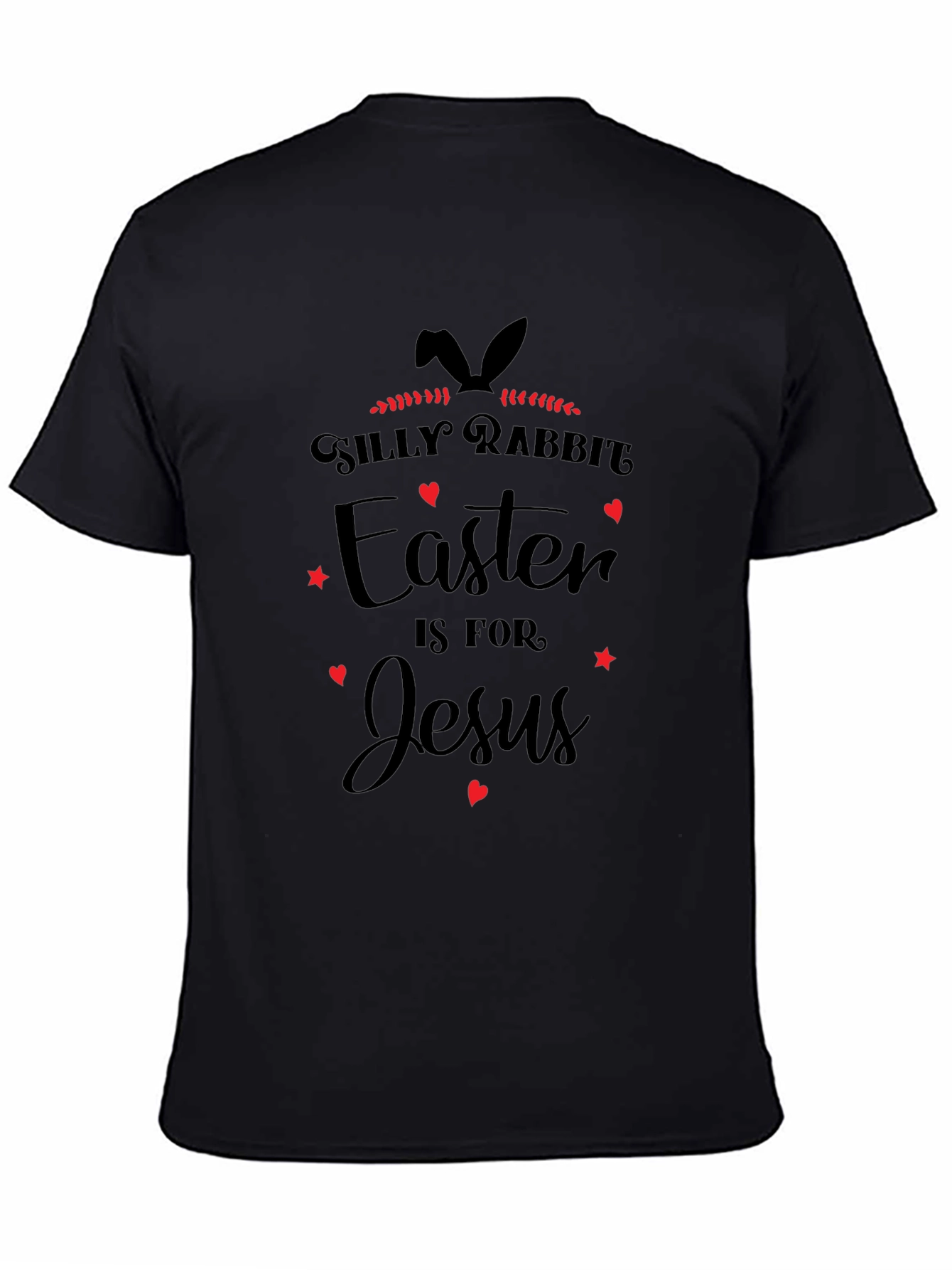 Camiseta Negra Easter is for Jesus