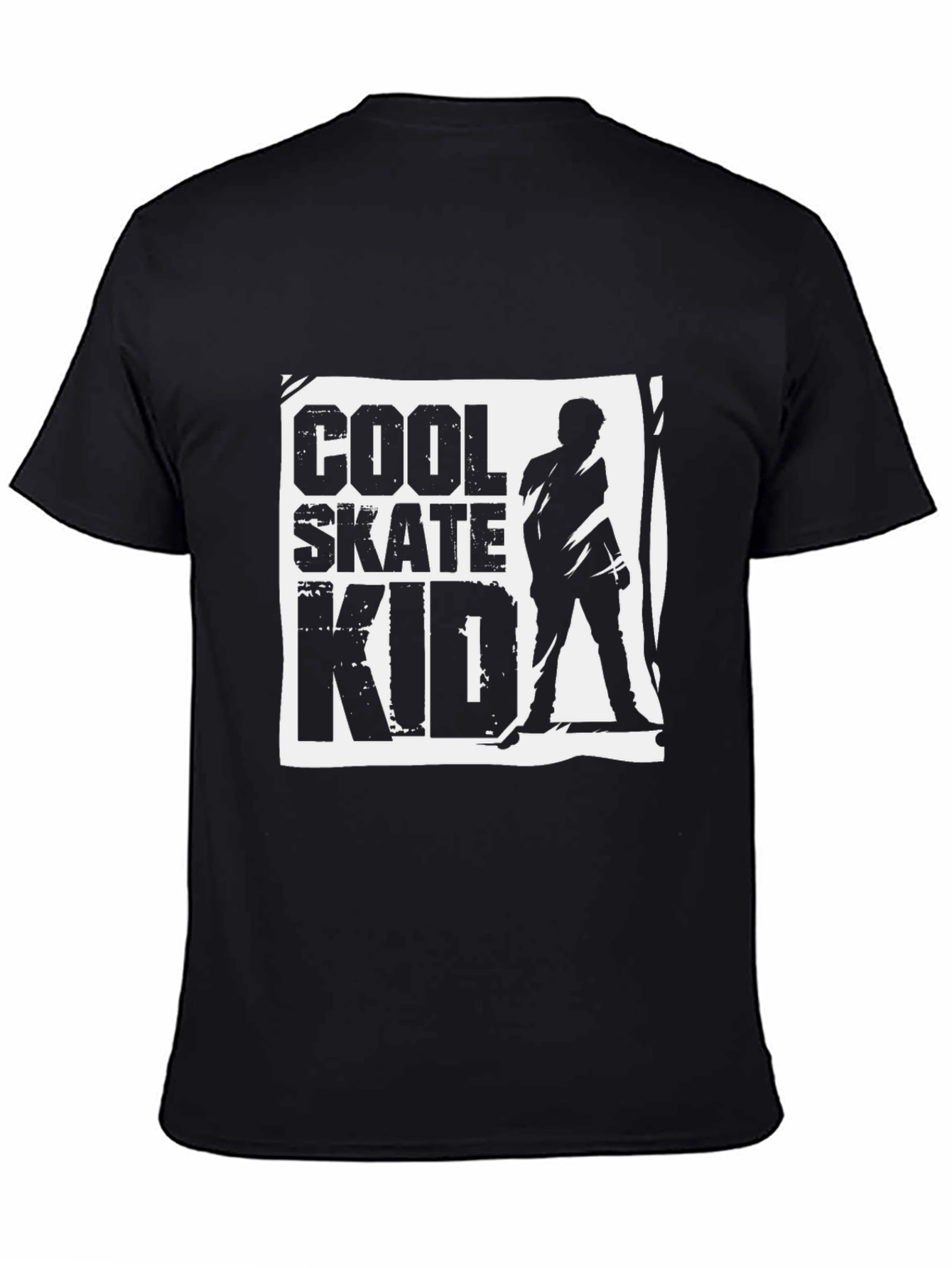 Camiseta Negra Cool Skate Kid
