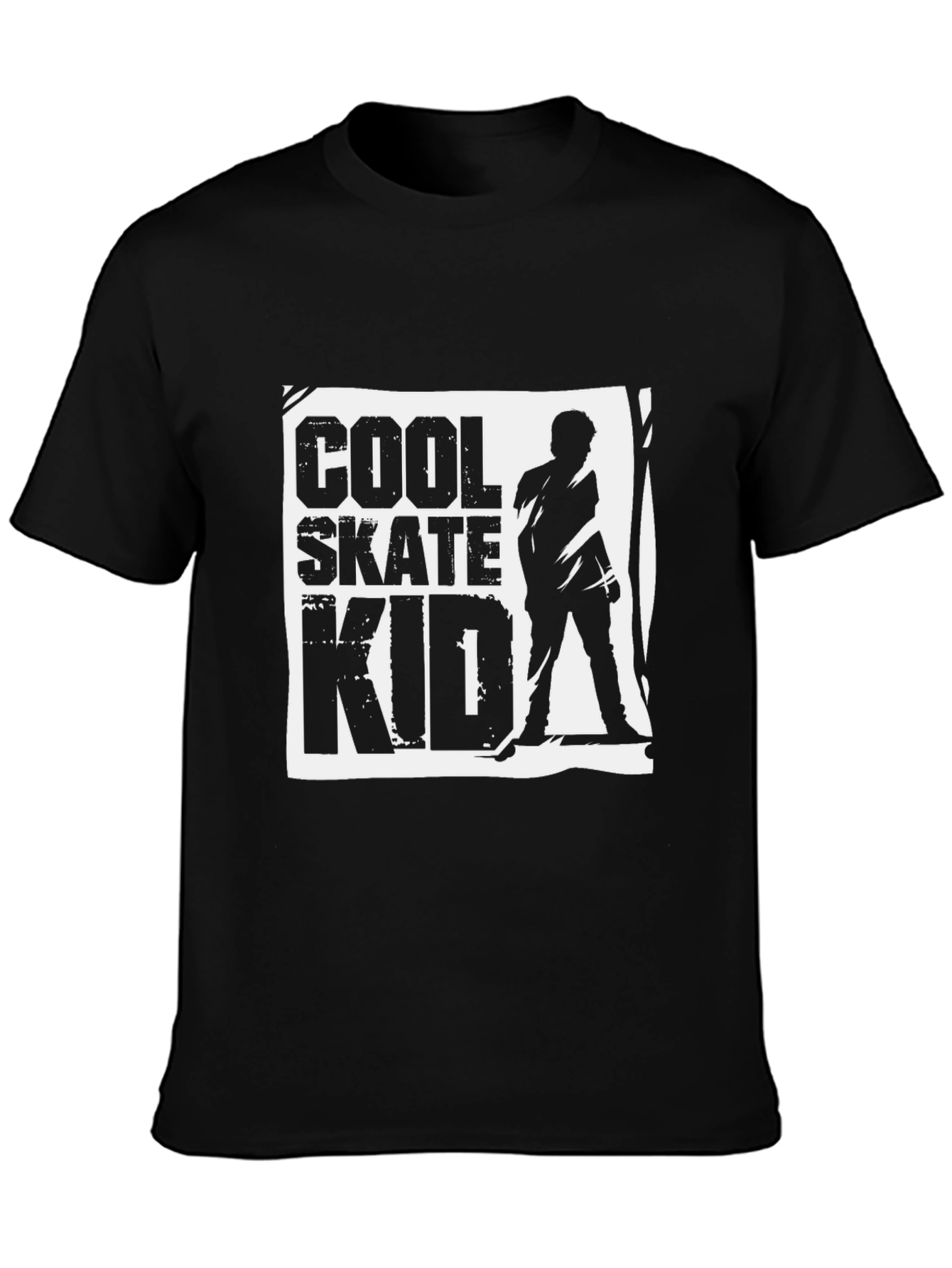 Camiseta Negra Cool Skate Kid