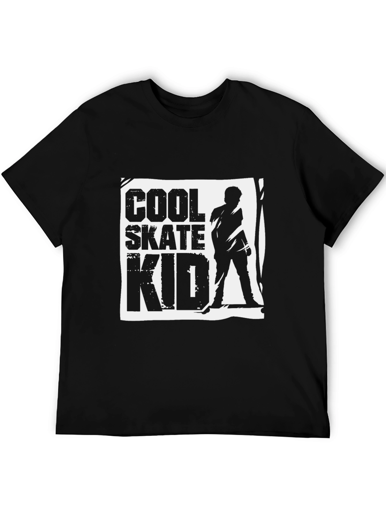 Camiseta Negra Cool Skate Kid