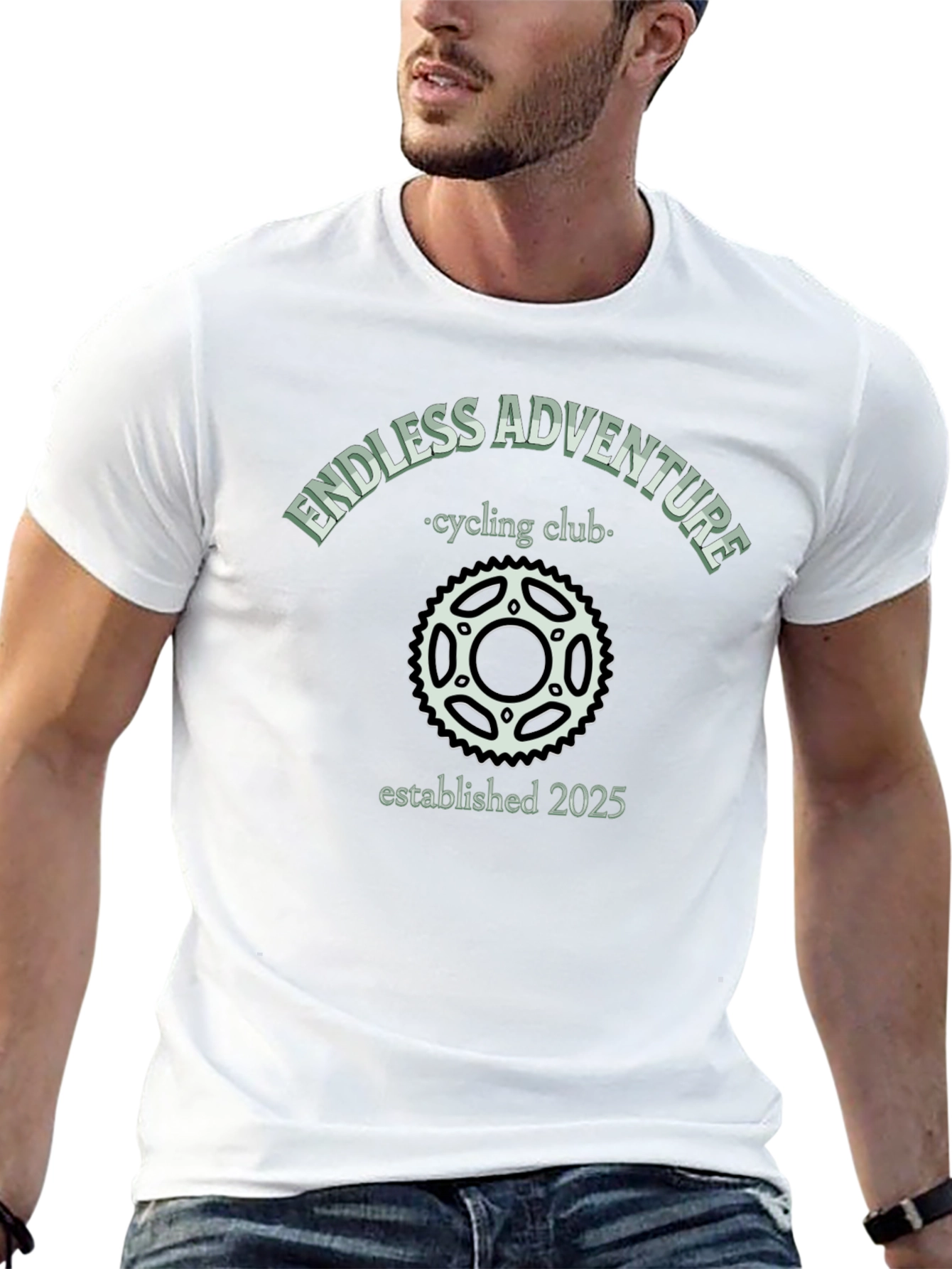 Camiseta Negra Endless Adventure Cycling Club