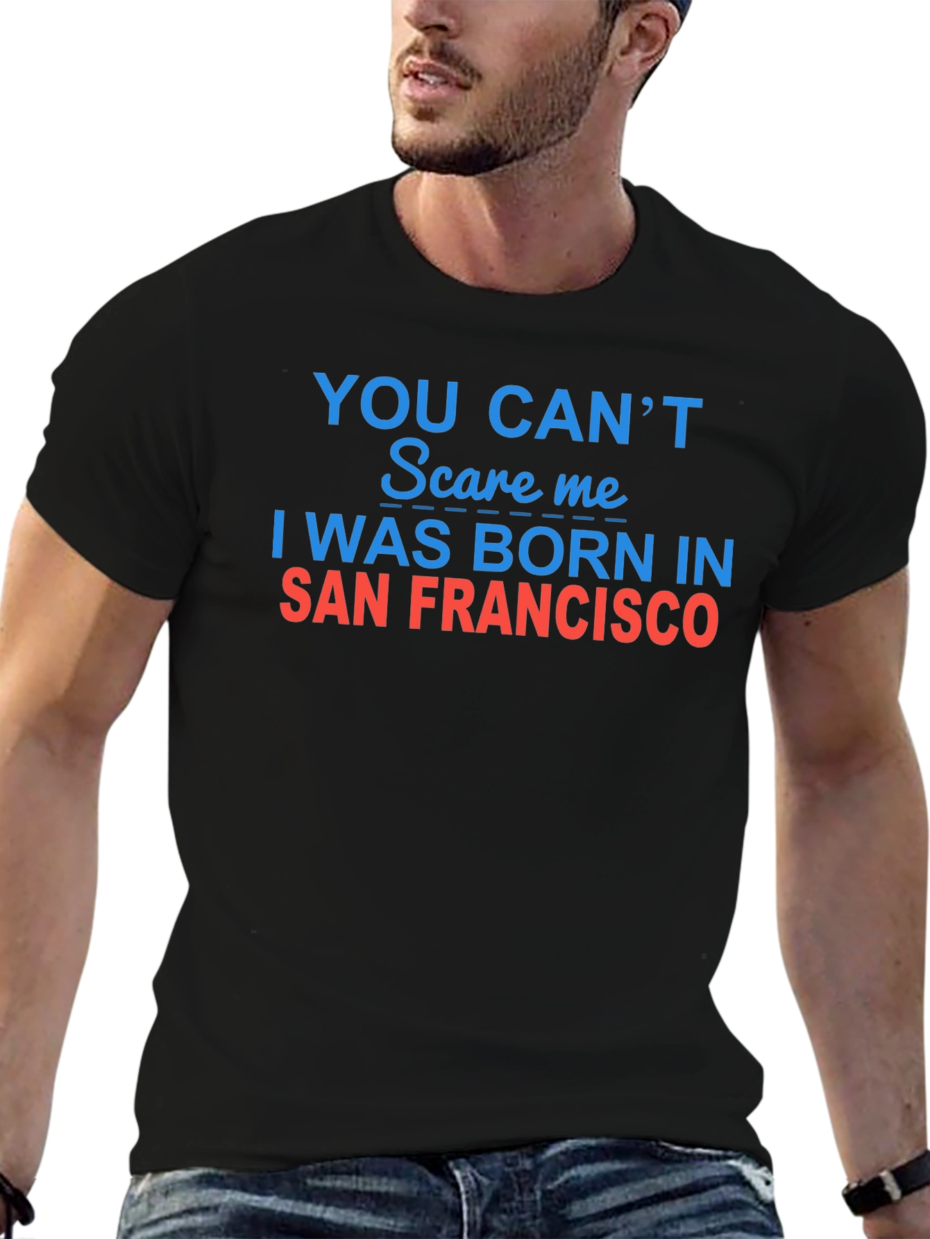 Camiseta Negra: ¡Nací en San Francisco!