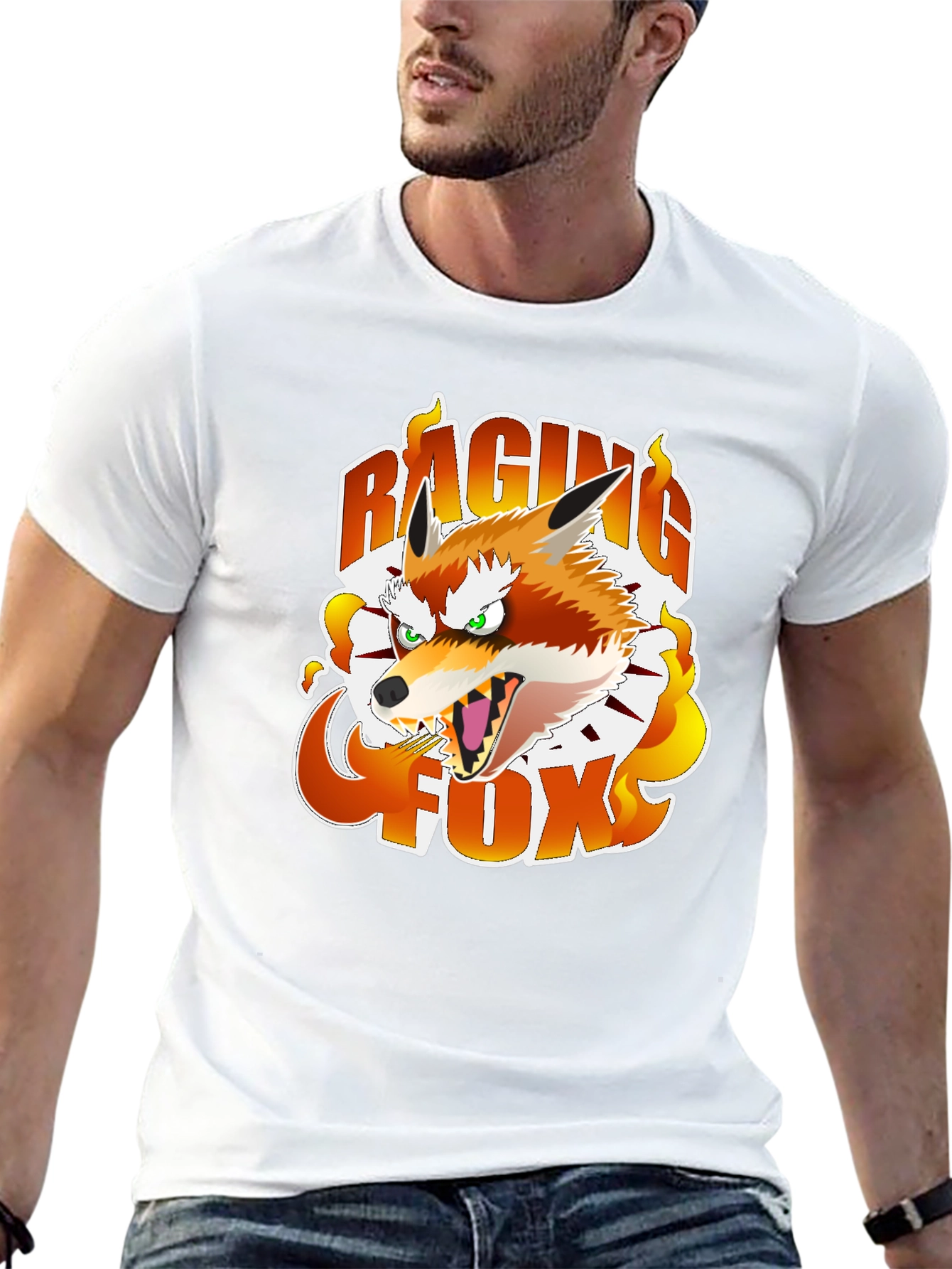 Camiseta Negra Raging Fox