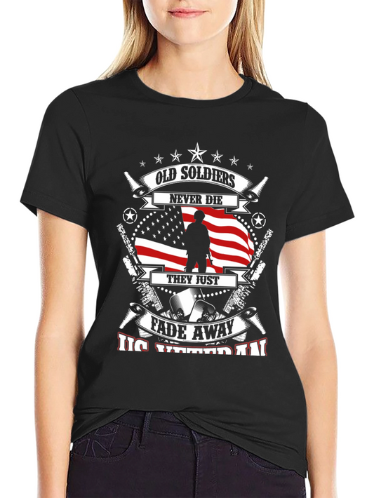 Camiseta Veterano USA - Los Viejos Soldados Nunca Mueren