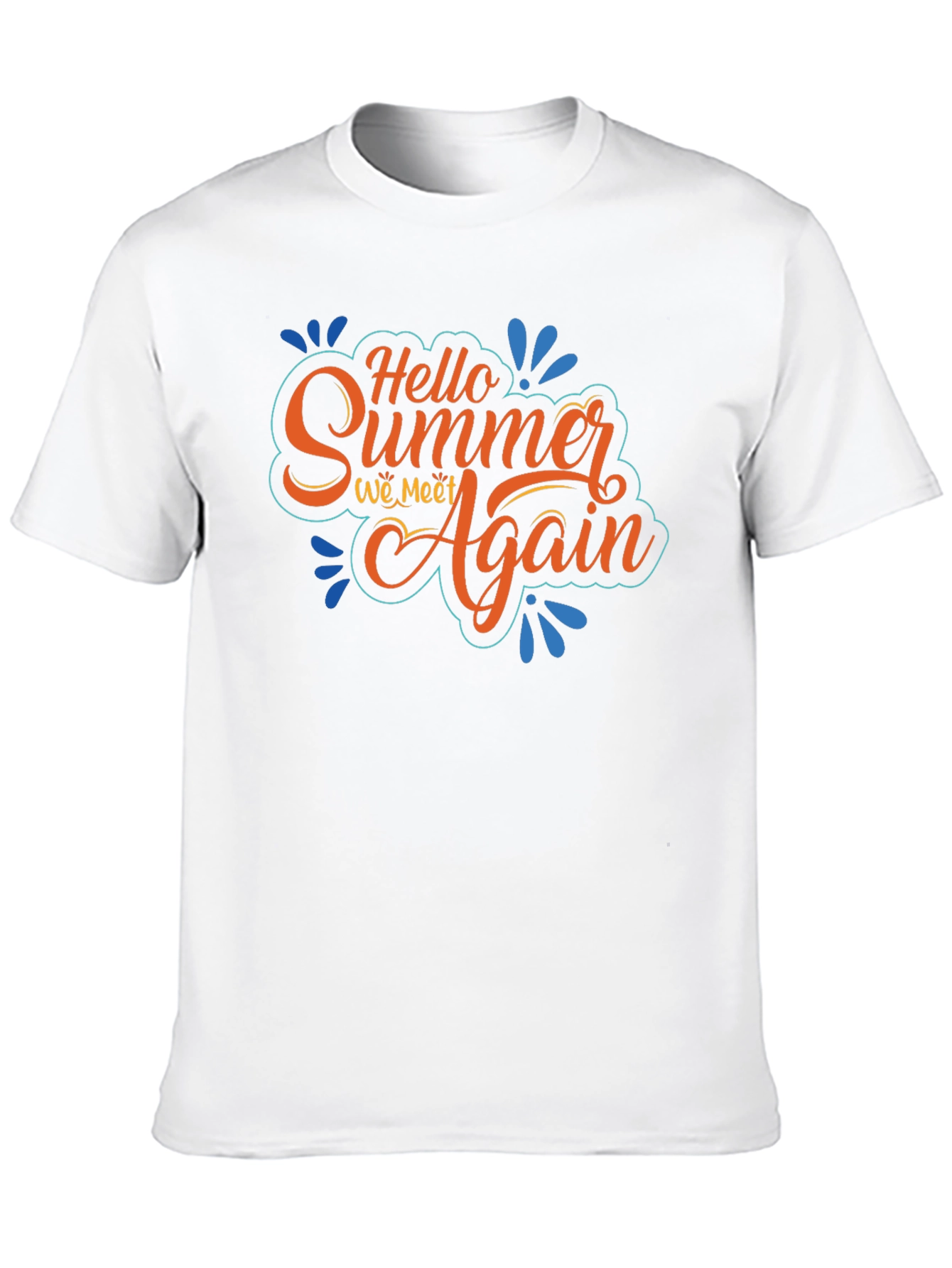 Camiseta Negra Hello Summer We Meet Again
