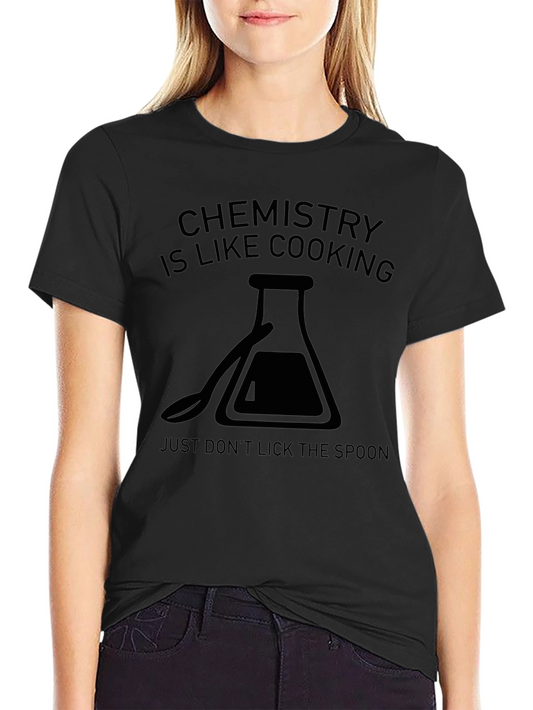 Camiseta Negra: Química es Como Cocinar