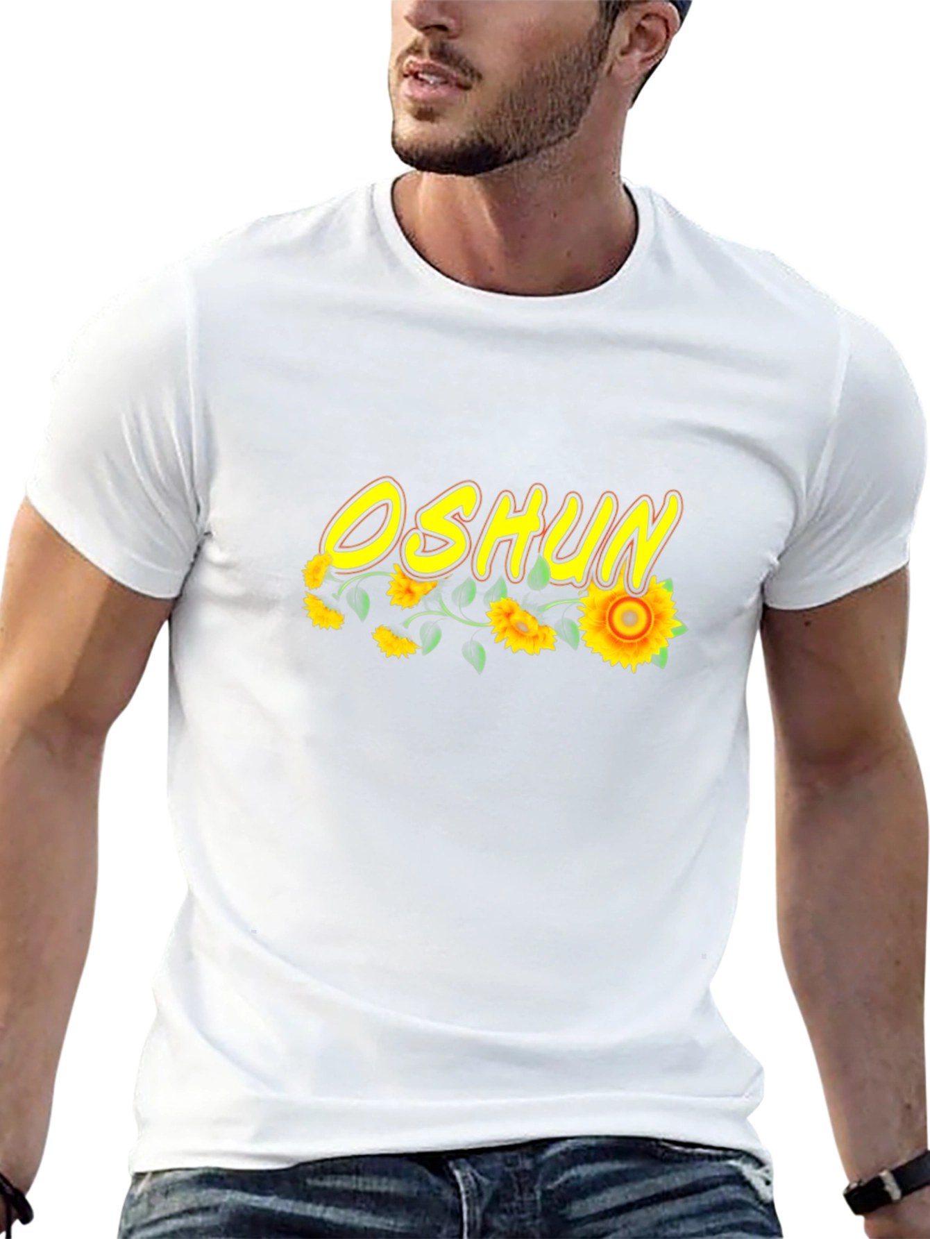 Camiseta Negra Oshun Girasoles