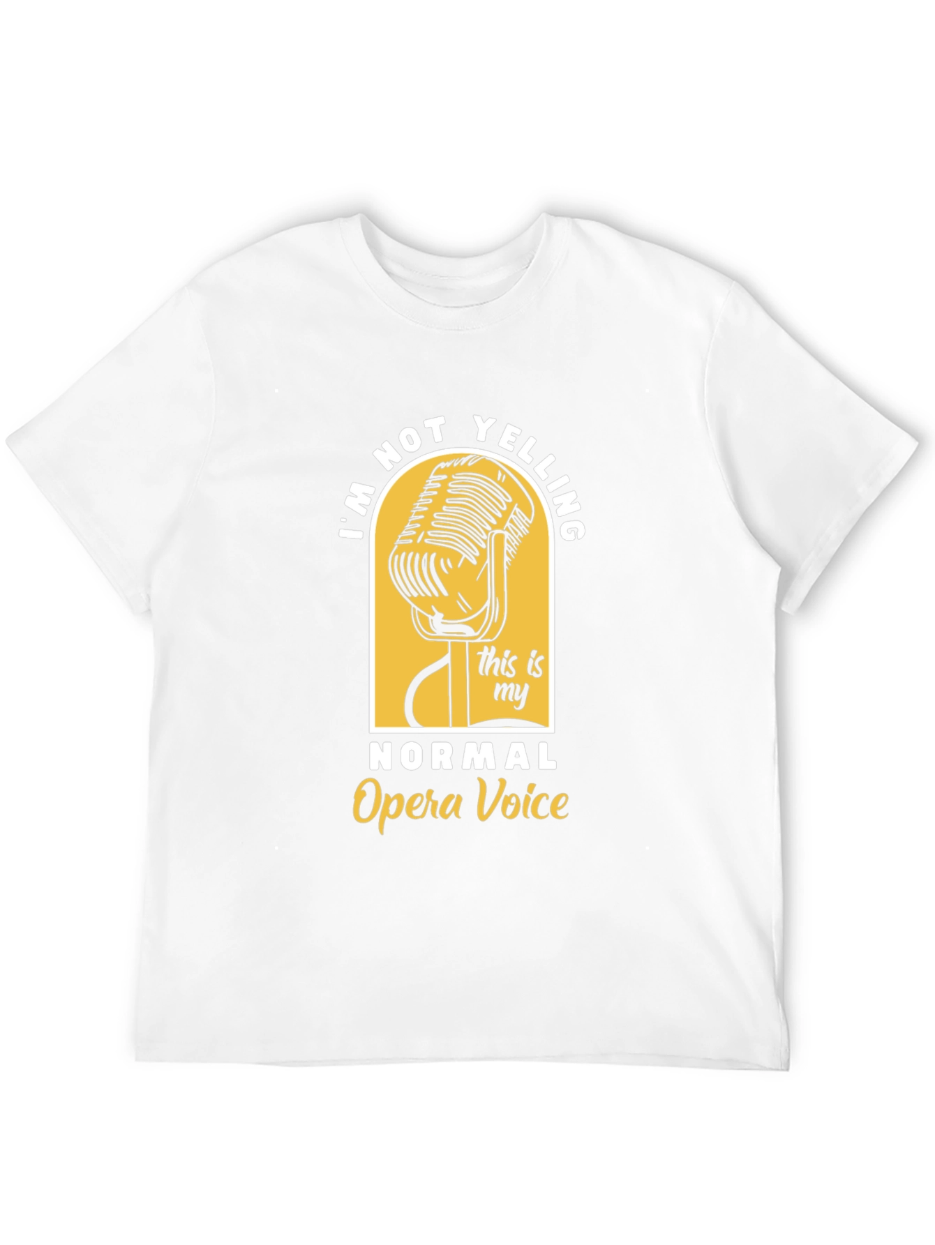 Camiseta Negra: No Estoy Gritando Voz de Ópera