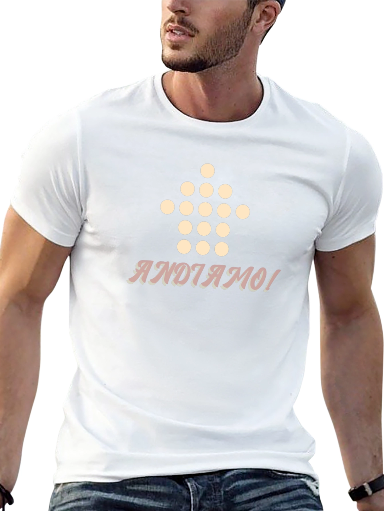 Camiseta Negra Andiamo! Diseño Divertido