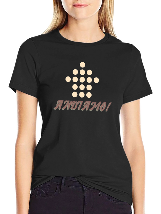 Camiseta Negra Andiamo! Diseño Divertido