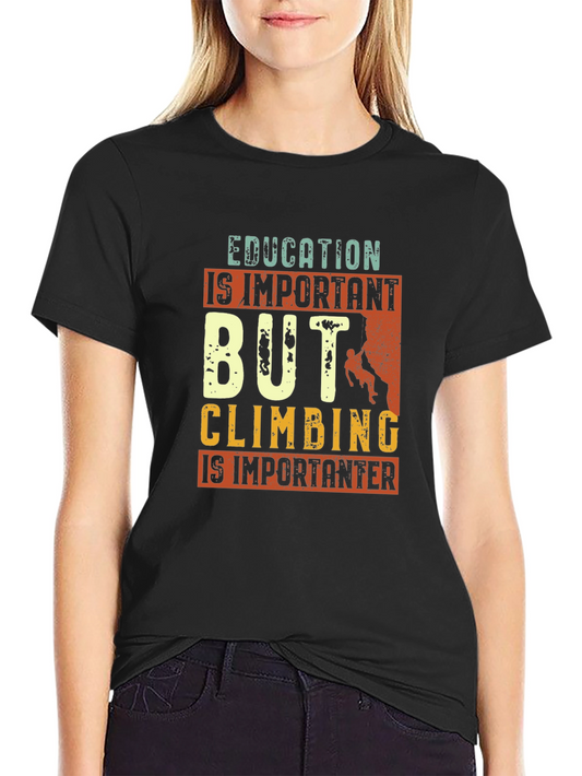 Camiseta Escalada: Educación vs. Aventura