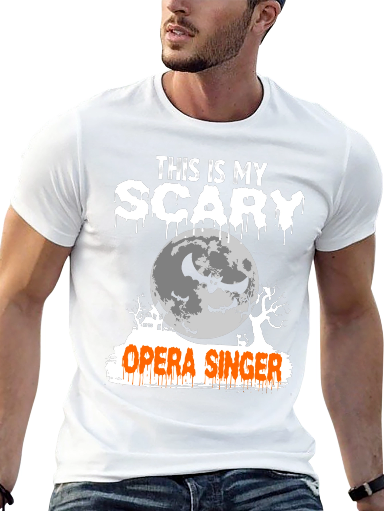 Camiseta Halloween Cantante de Ópera Aterrador