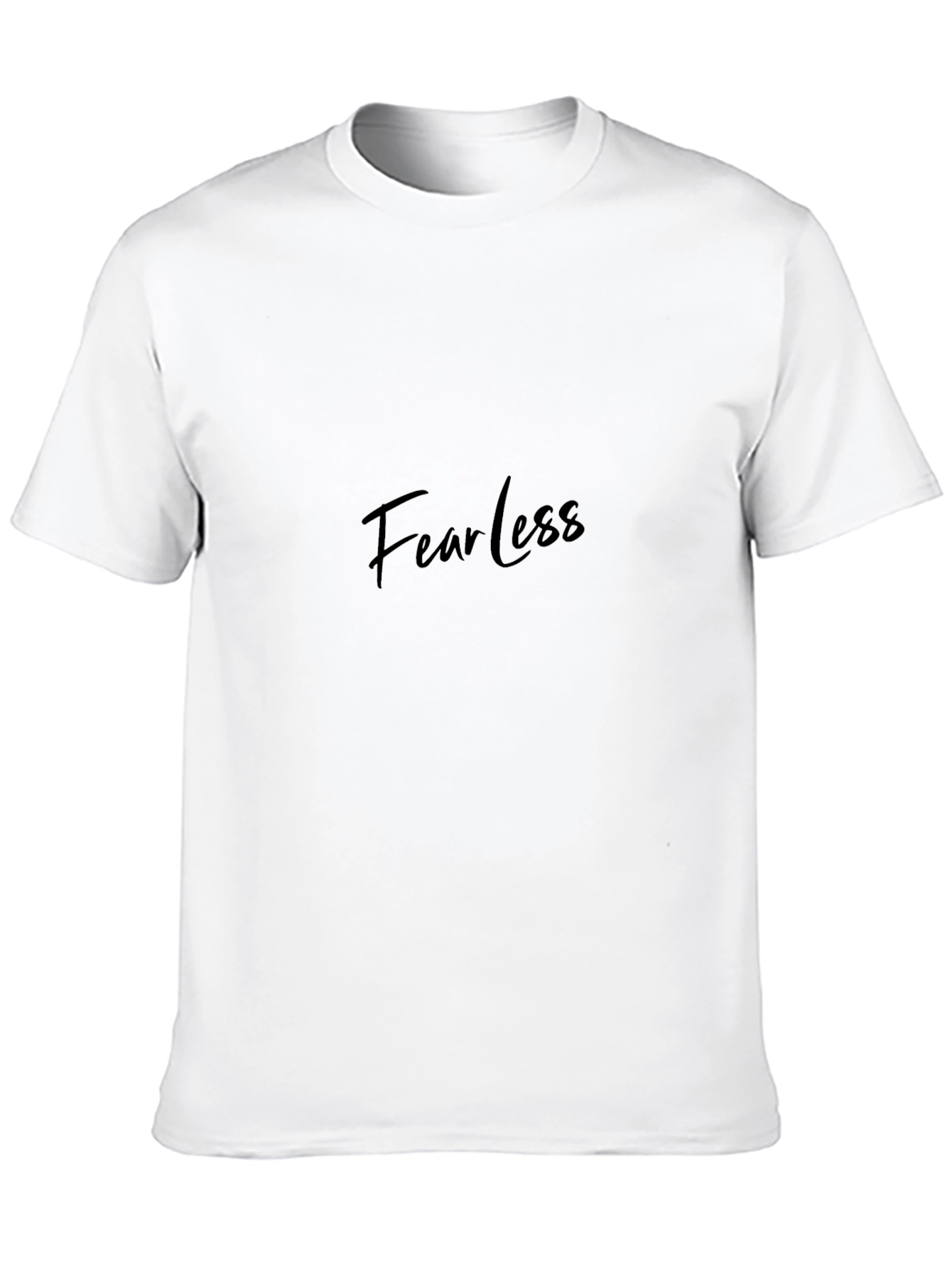 Camiseta Negra Fearless para Hombre - Estilo Casual