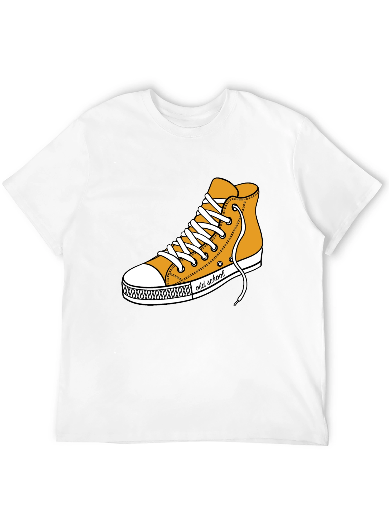 Camiseta Negra con Diseño de Tenis Old School