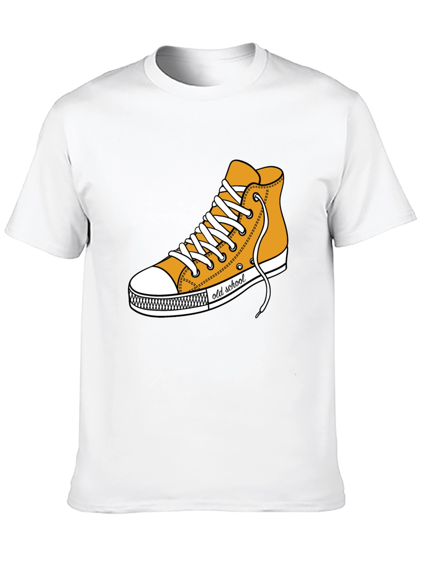 Camiseta Negra con Diseño de Tenis Old School