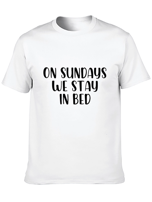 Camiseta Negra: Domingos en la Cama