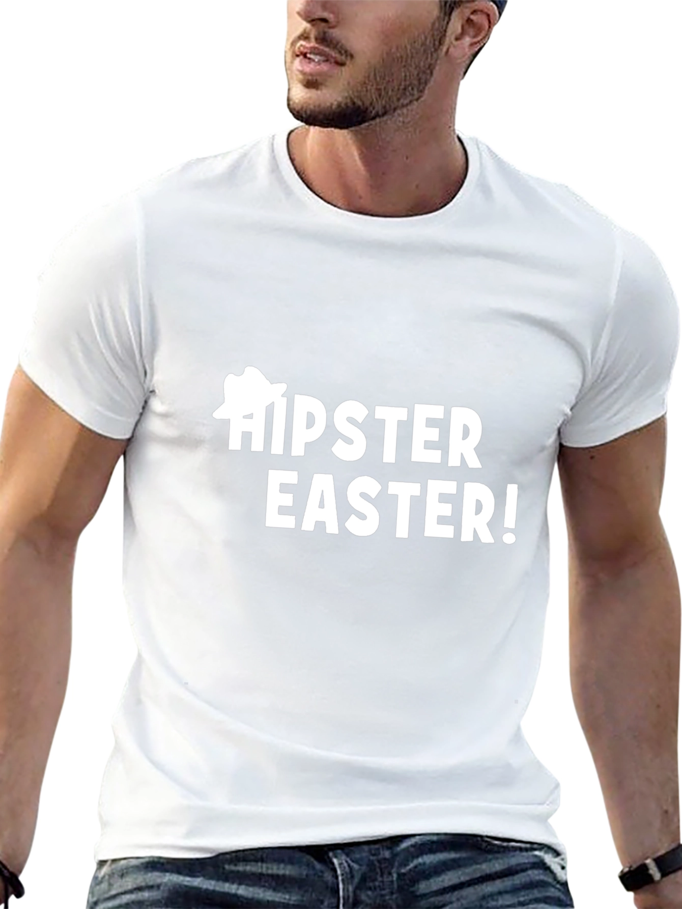 Camiseta Negra Hipster Easter!