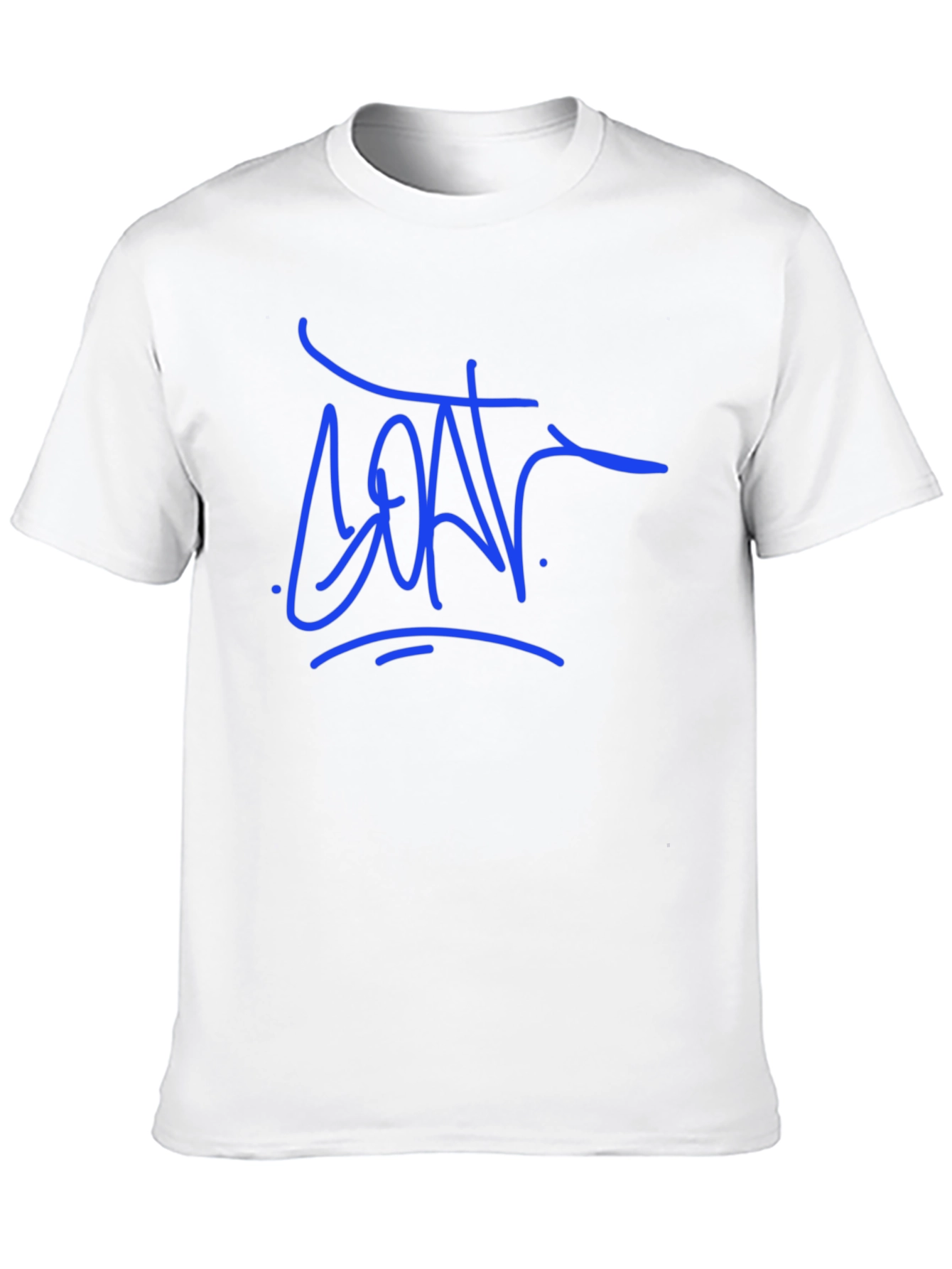 Camiseta Negra con Diseño Gráfico Azul