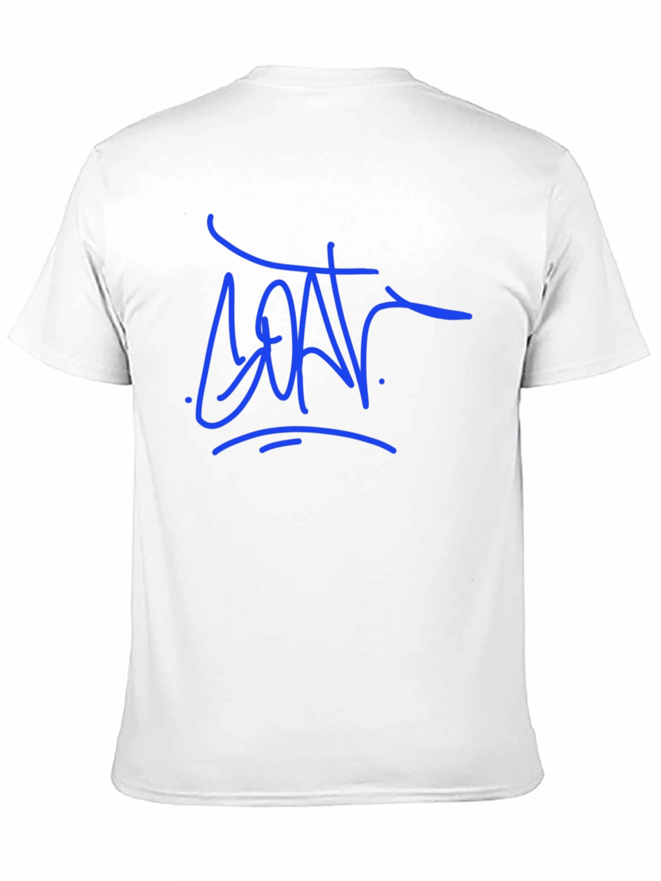 Camiseta Negra con Diseño Gráfico Azul