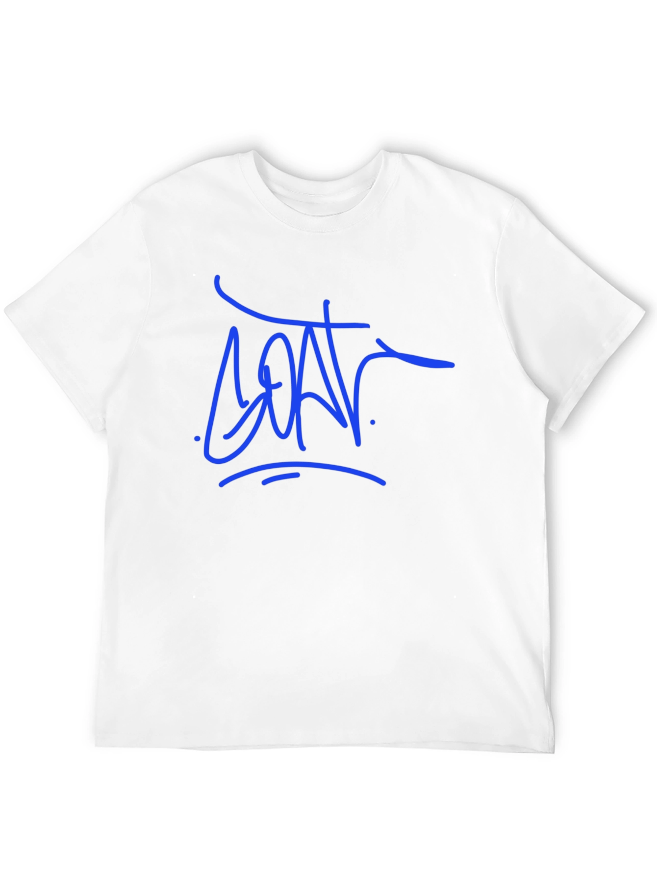 Camiseta Negra con Diseño Gráfico Azul