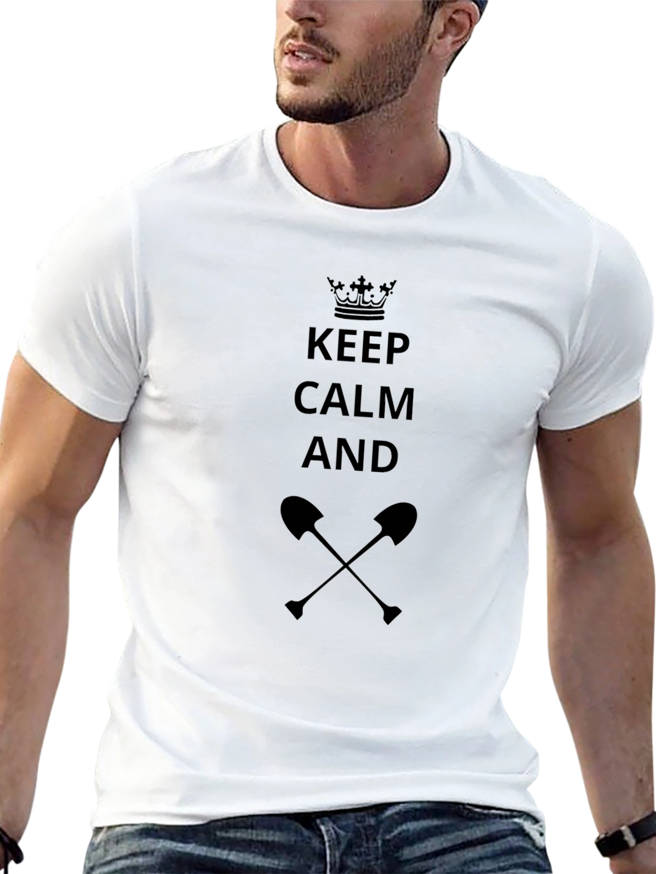 Camiseta Negra Keep Calm And