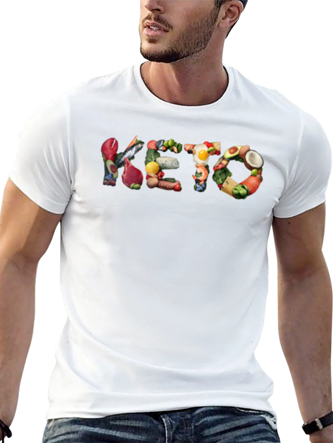 Camiseta Negra con Diseño KETO