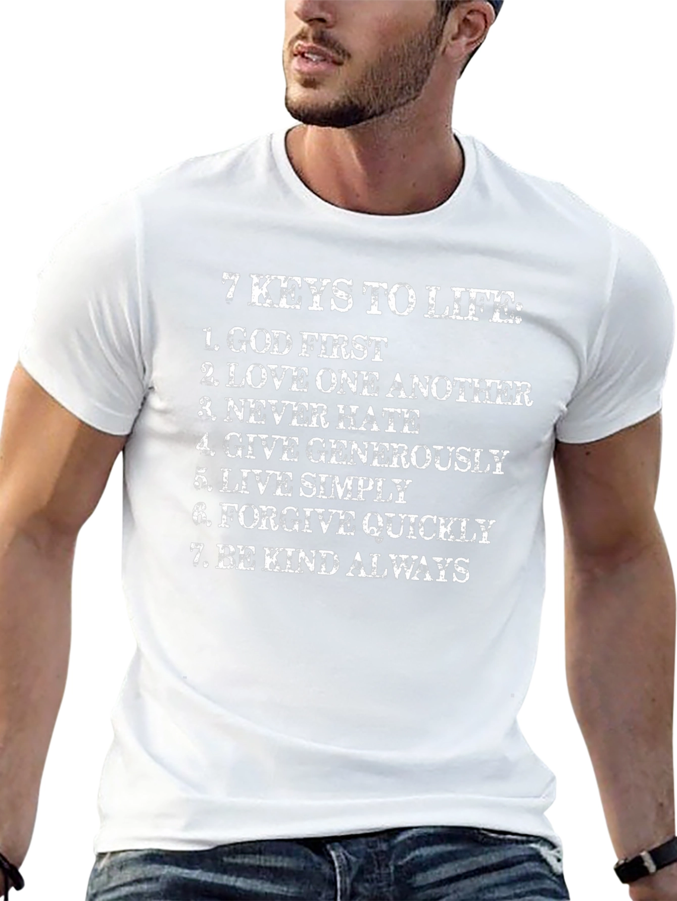 Camiseta Hombre 7 Claves de la Vida Algodón