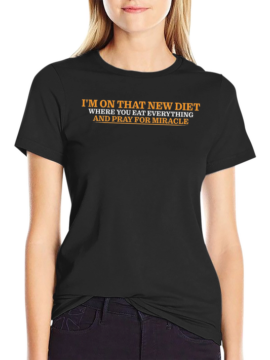 Camiseta Divertida: Dieta y Milagros