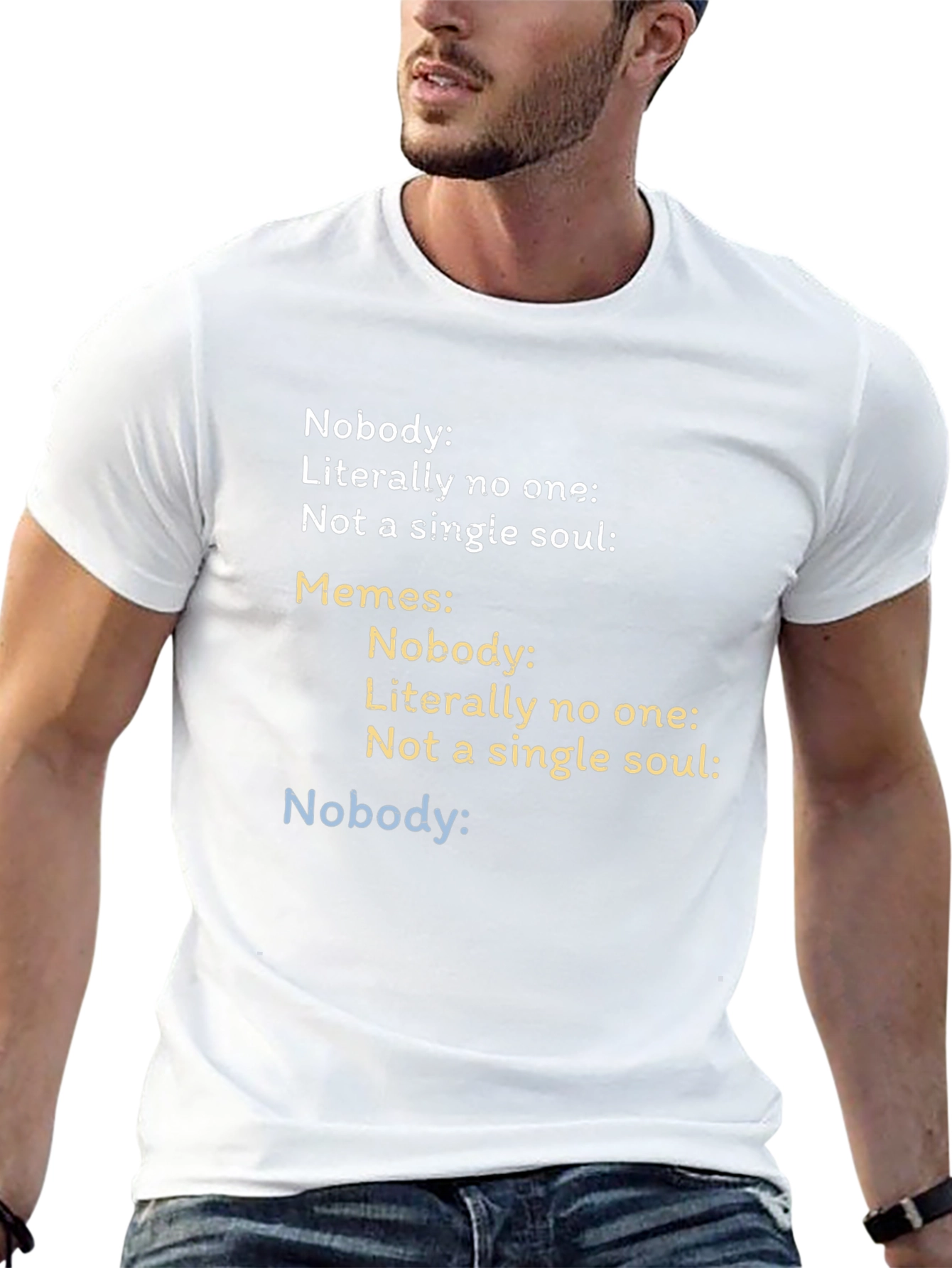 Camiseta Negra Estampada - Meme Divertido